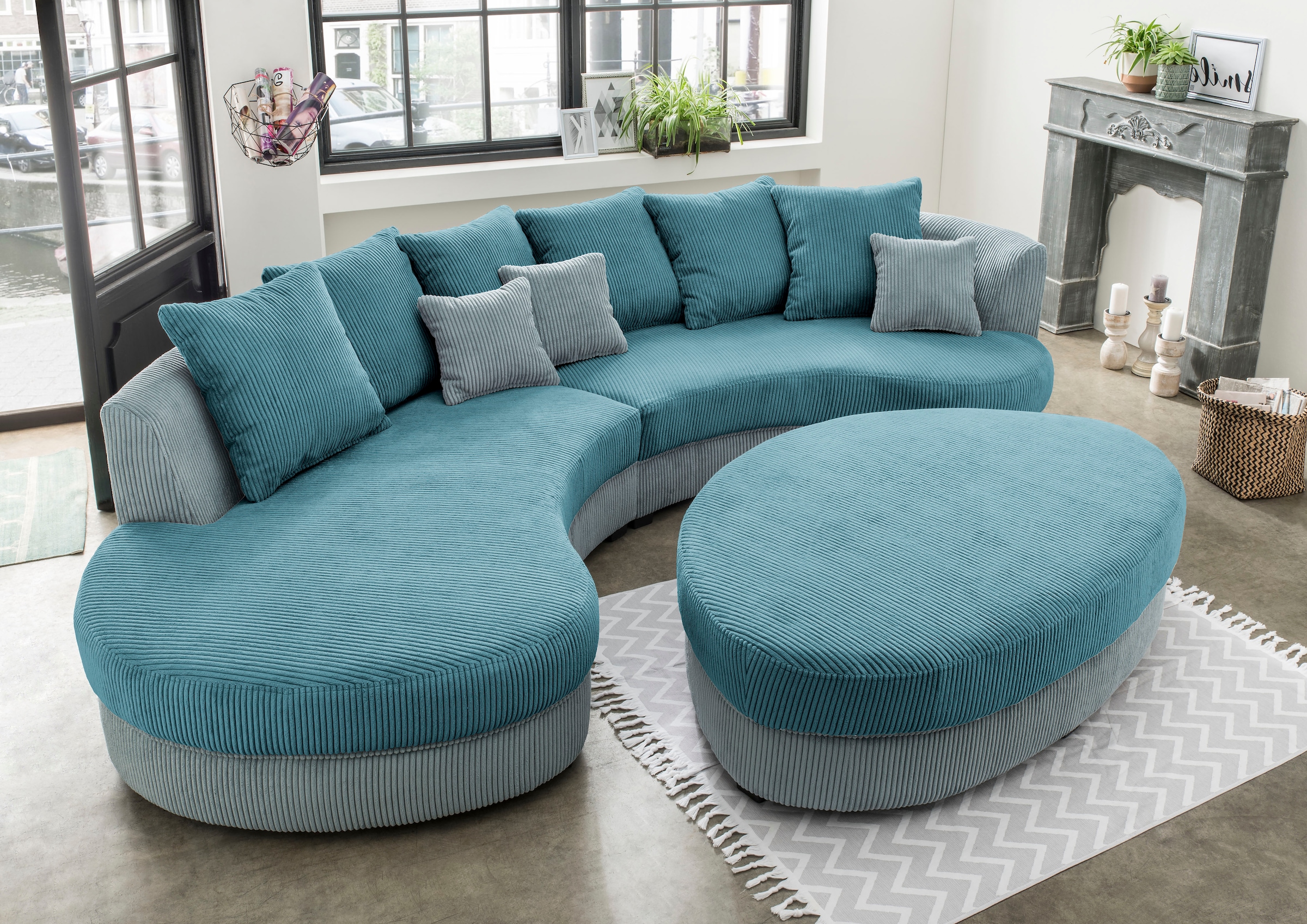 Home affaire Ecksofa "Limoncello organische Formensprache, OTTOs Choice, L- günstig online kaufen