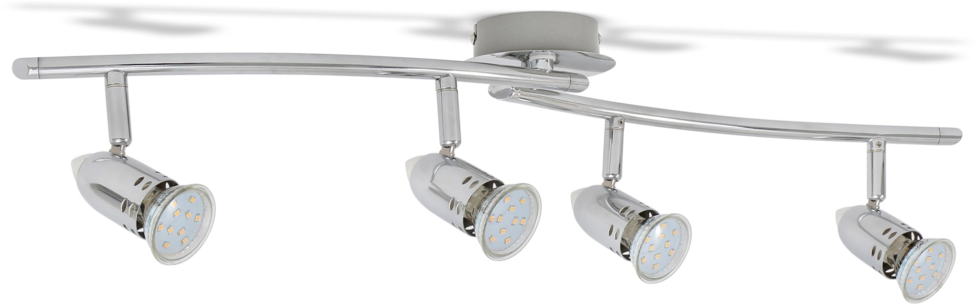B.K.Licht LED Deckenleuchte, 4 | BAUR inkl. flammig-flammig, Decken-Spot, 250lm Strahler, modern, chrom, 3W bestellen Deckenlampe