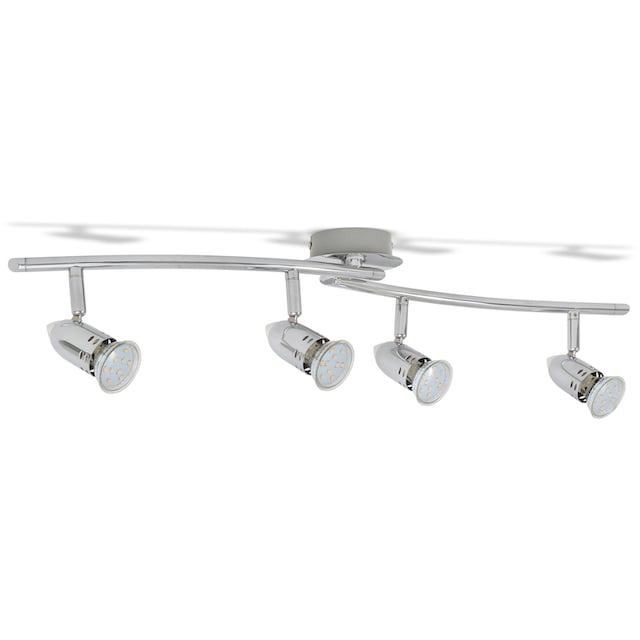 B.K.Licht LED Deckenleuchte, 4 flammig-flammig, Deckenlampe, Decken-Spot,  Strahler, modern, chrom, inkl. 3W 250lm bestellen | BAUR