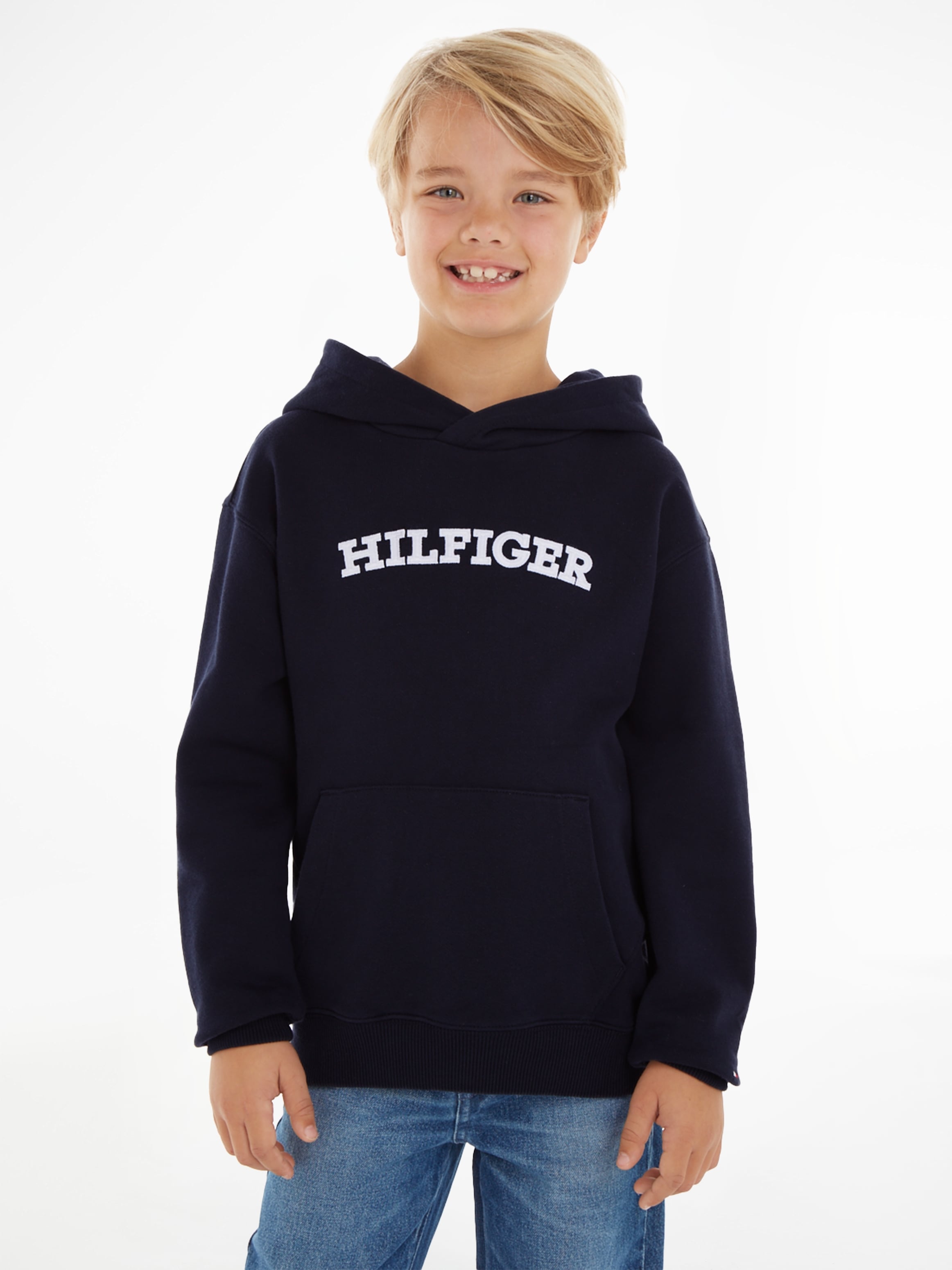 Tommy | Hilfiger HOODIE«, »HILFIGER -Schriftzug BAUR ARCHED mit Logo Hilfiger Kapuzensweatshirt bestellen online