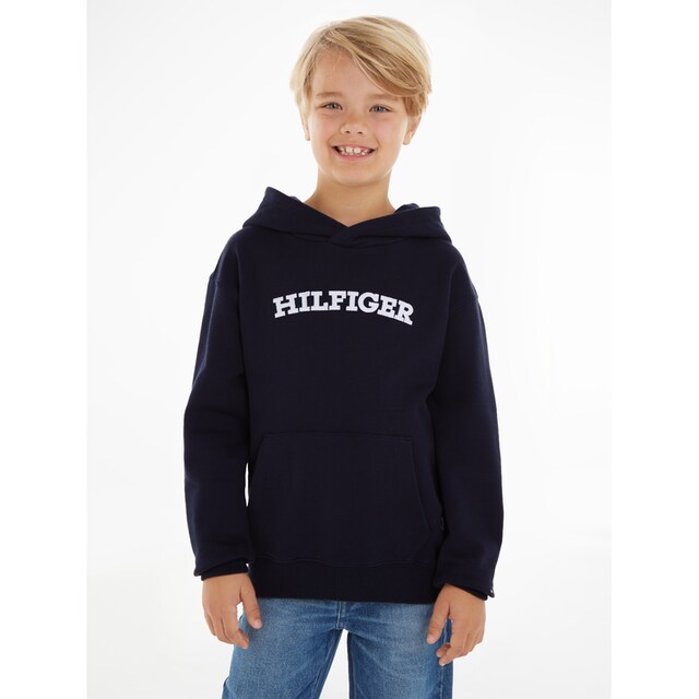 Tommy Hilfiger Kapuzensweatshirt »HILFIGER ARCHED HOODIE«, mit Hilfiger Logo -Schriftzug online bestellen | BAUR