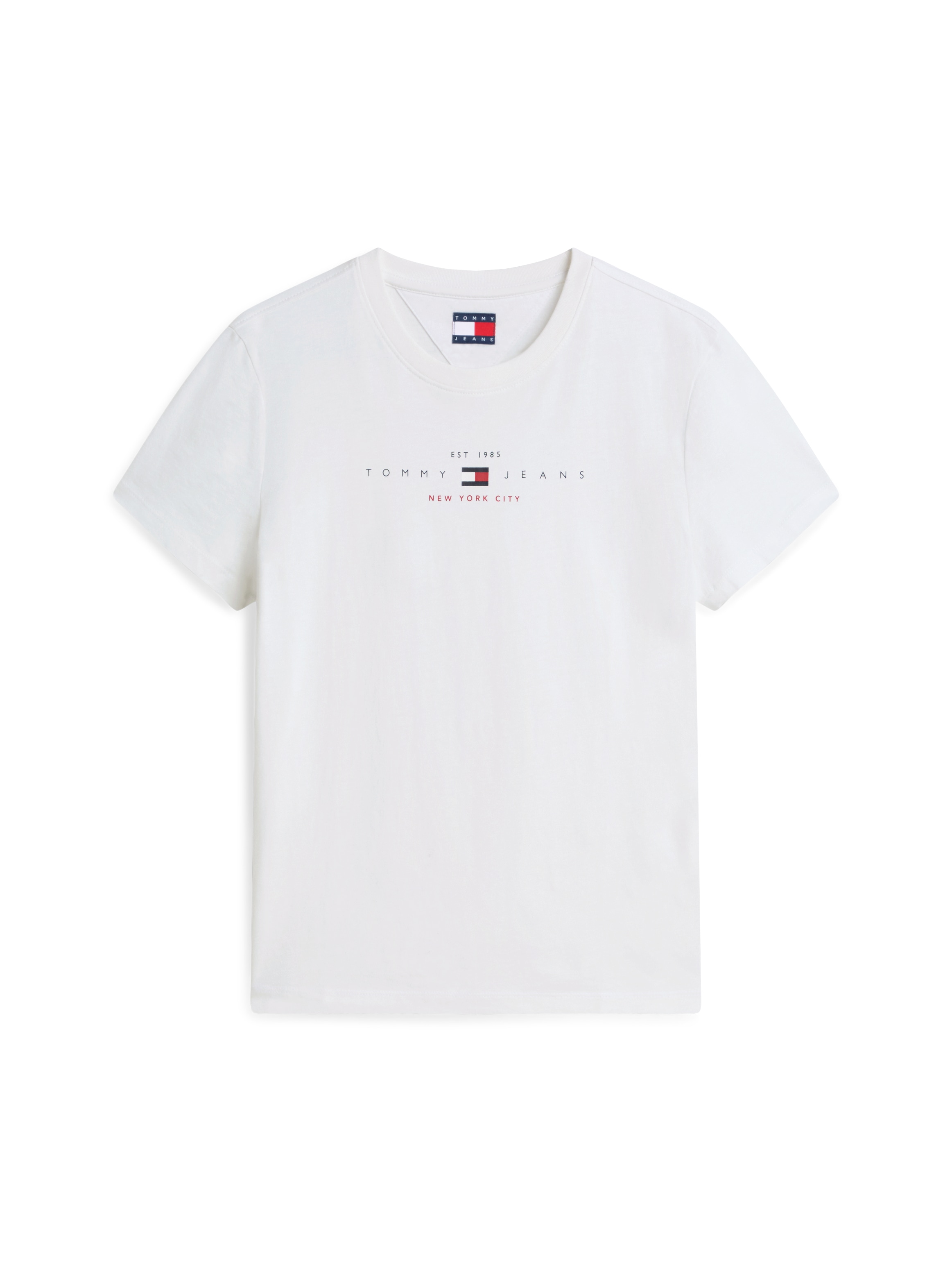 Tommy Jeans Kurzarmshirt »TJW REG US LINEAR SS TEE« Baumwollmischung, regular fit, Logo