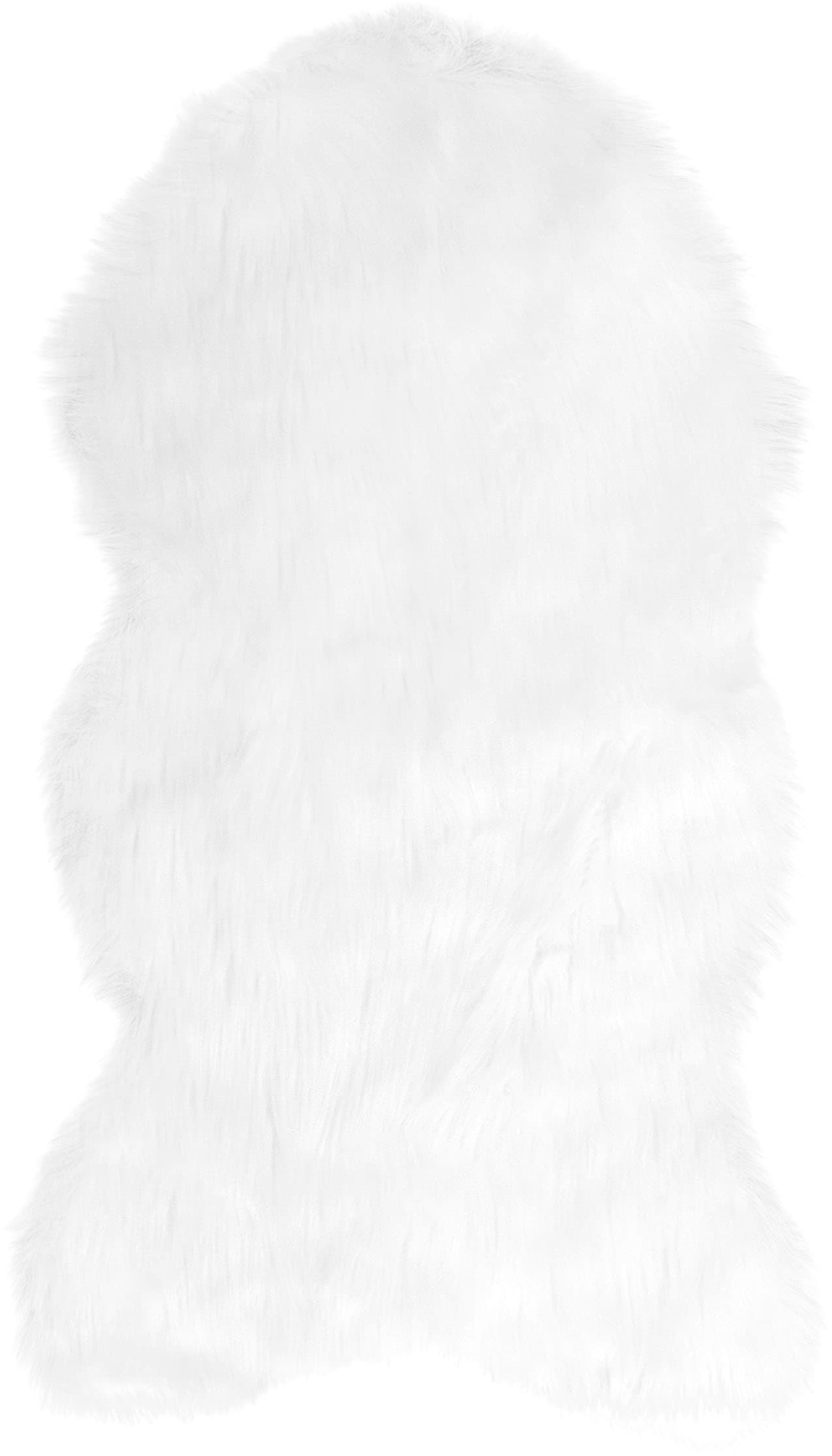 OTTO home Hochflor-Teppich "Valeria, Fellteppich, kuschelig, flauschig" fellförmig 60 mm Höhe Kunstfell, weiche Teppiche, Wohnzimmer, Schlafzimmer, Esszimmer