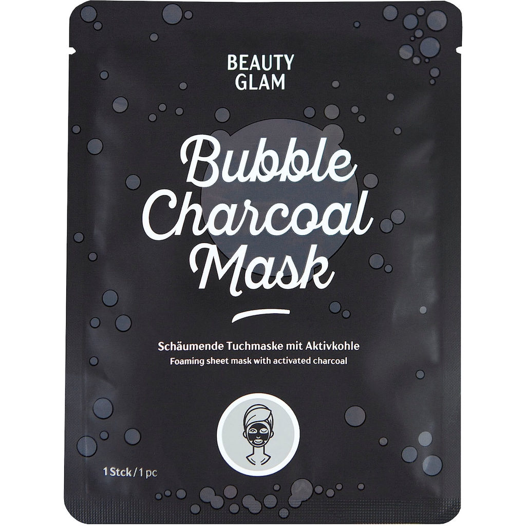 BEAUTY GLAM Gesichtsmasken-Set »Bubble Charchoal Mask«, (Set, 5 tlg.)