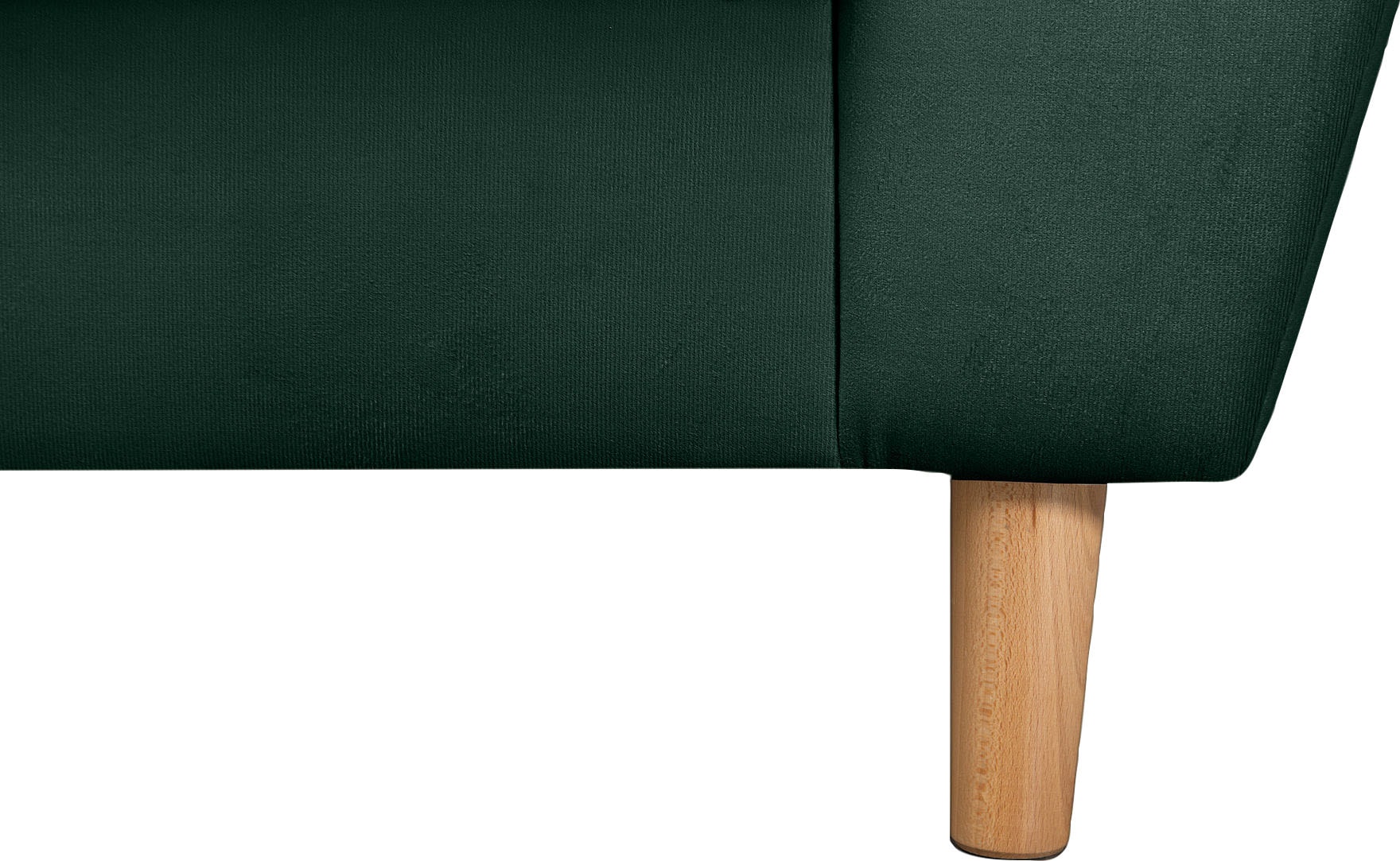 Home affaire Ecksofa »Rice L-Form inkl. Hocker«, (Set, mit Hocker), mit Bonnellfederkern, Hocker & Kissen, Ottomane beidseitig montierbar