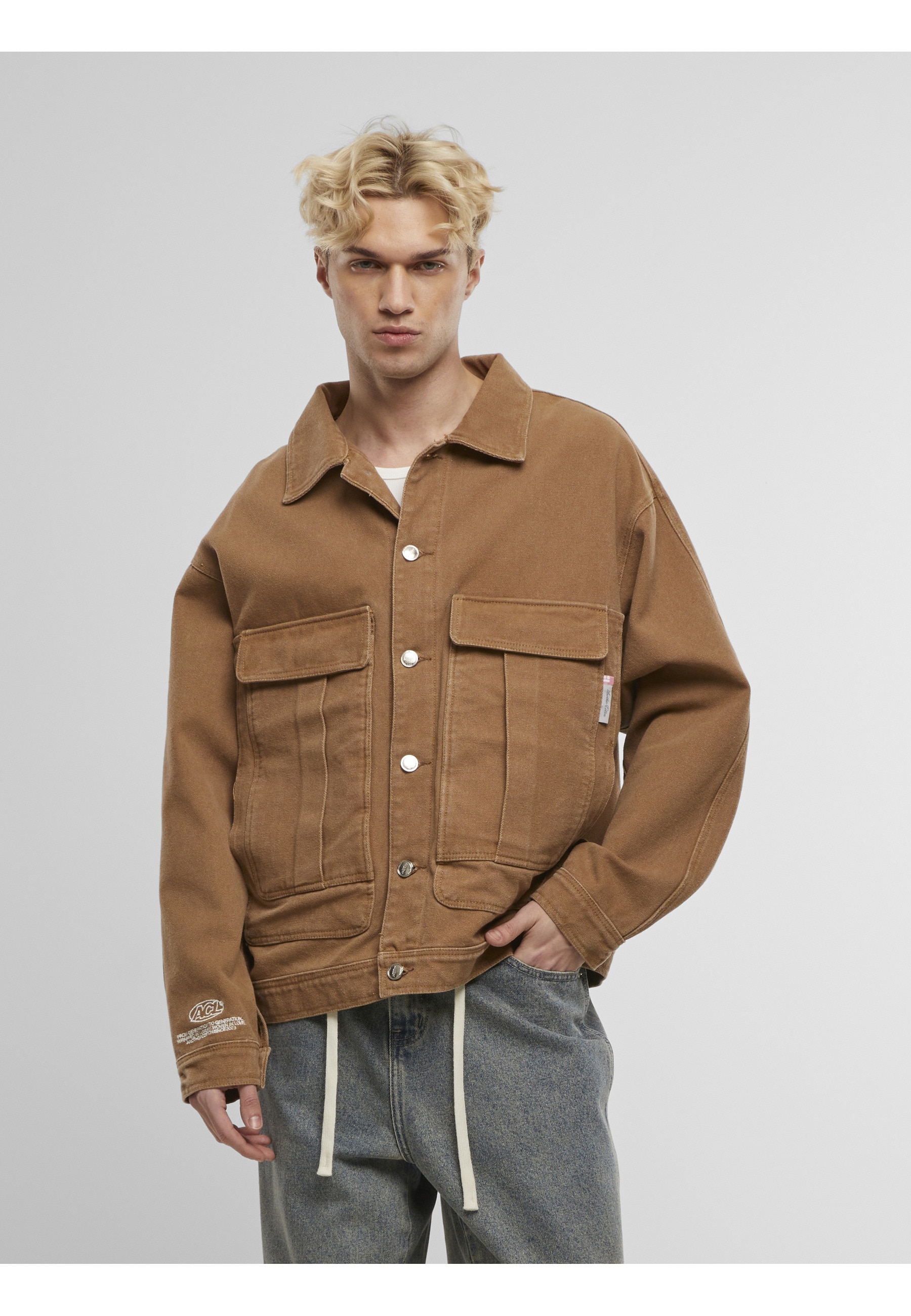 Another Cotton Lab Jeansjacke »Another Cotton Lab Monochrome Jeans Jacket« 1 Stk. tlg. ohne Kapuze