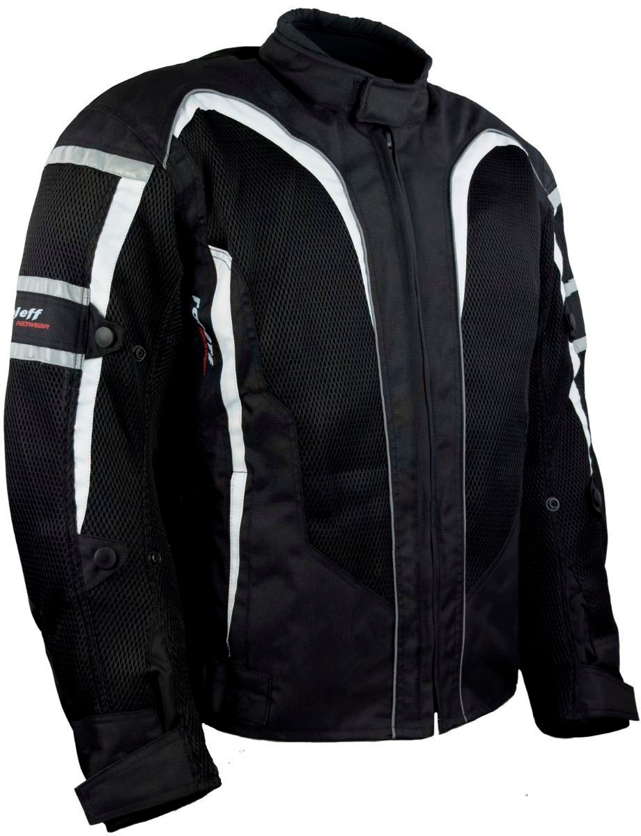 roleff Motorradjacke »RO 607«, 4 Taschen, mit Sicherheitsstreifen