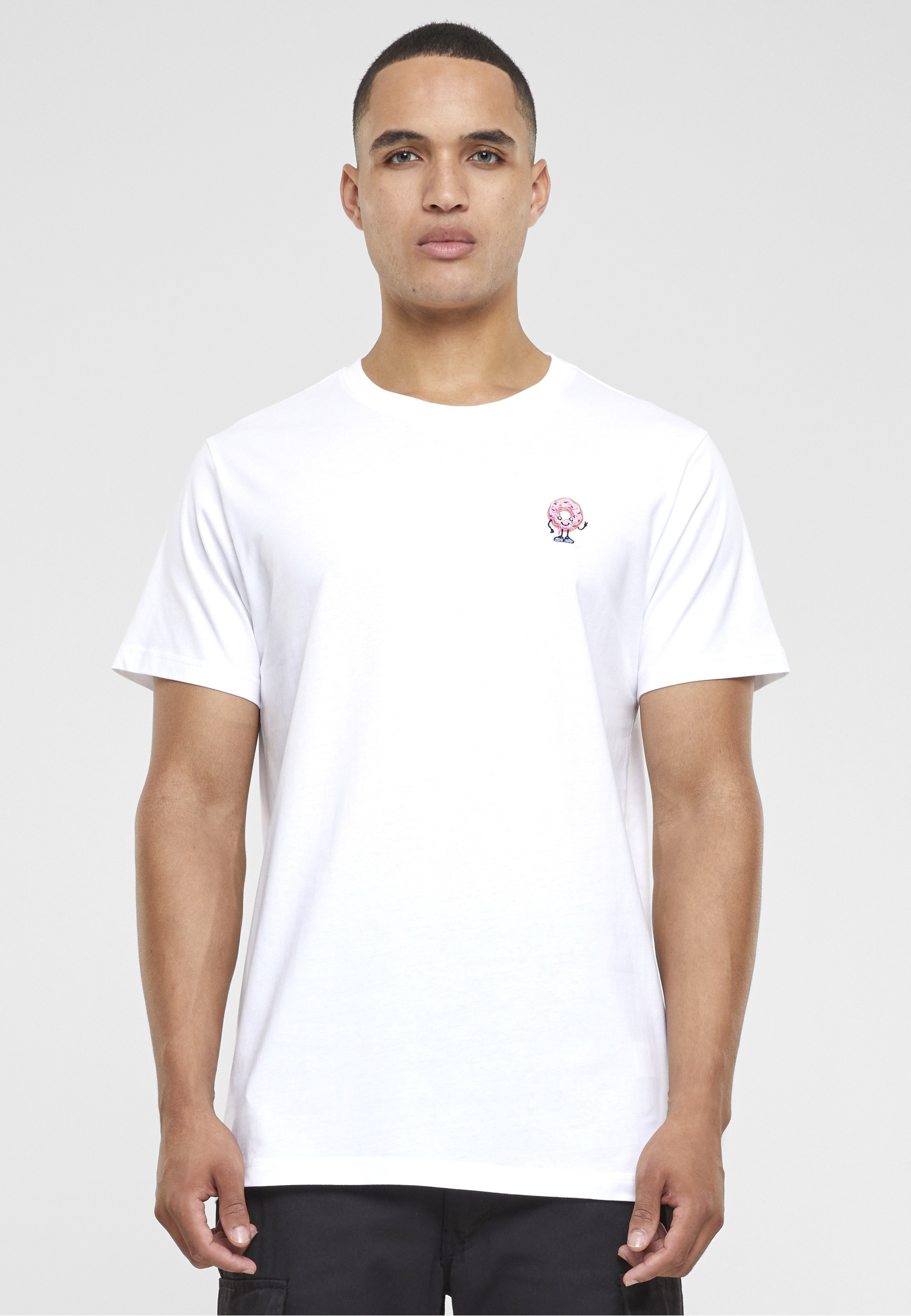MisterTee T-Shirt »MisterTee Herren Donut Tee EMB« 1 Stk.
