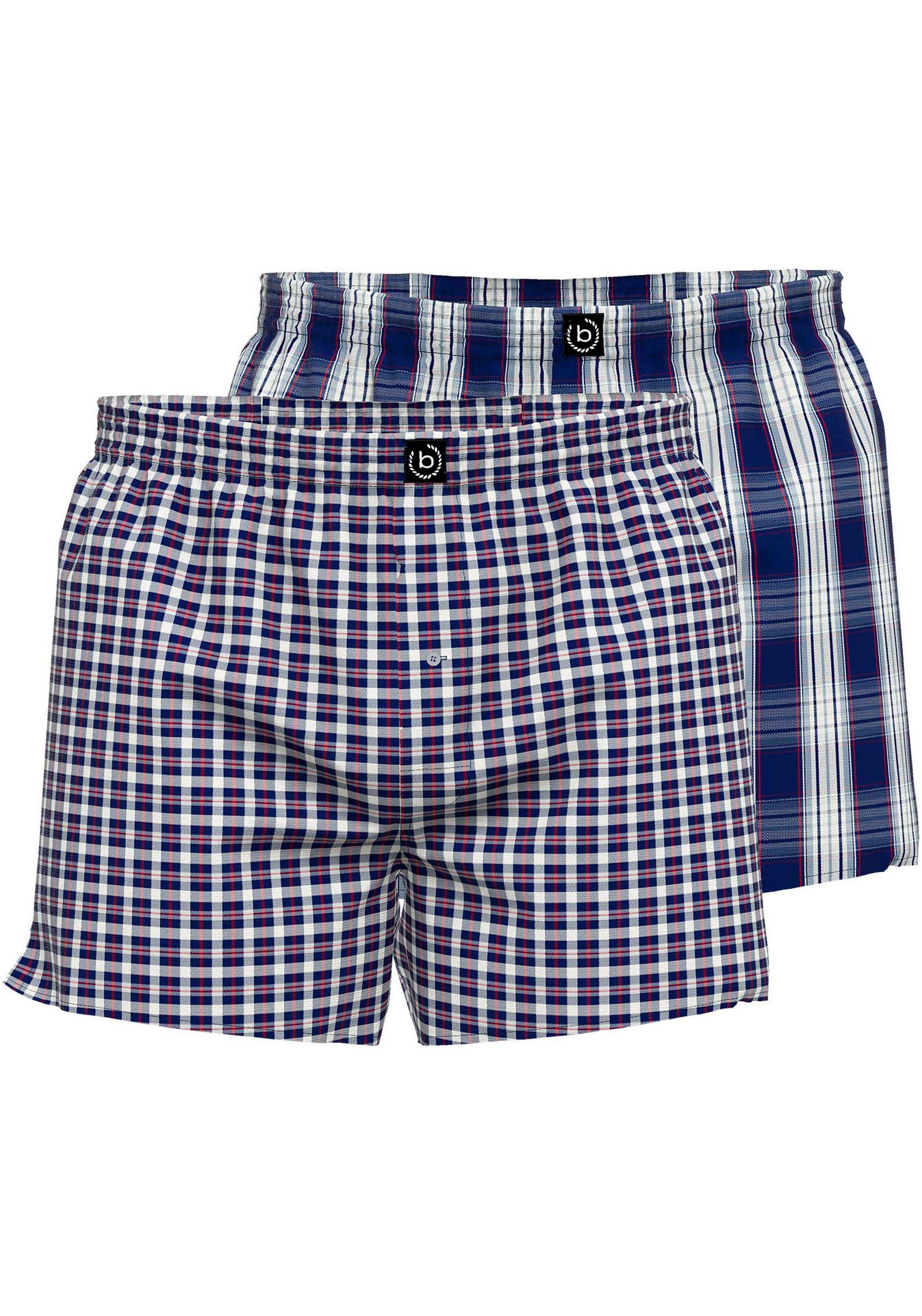 bugatti Boxershorts "Helsinki", (2er Pack), bequem, atmungsaktiv, Popeline, günstig online kaufen