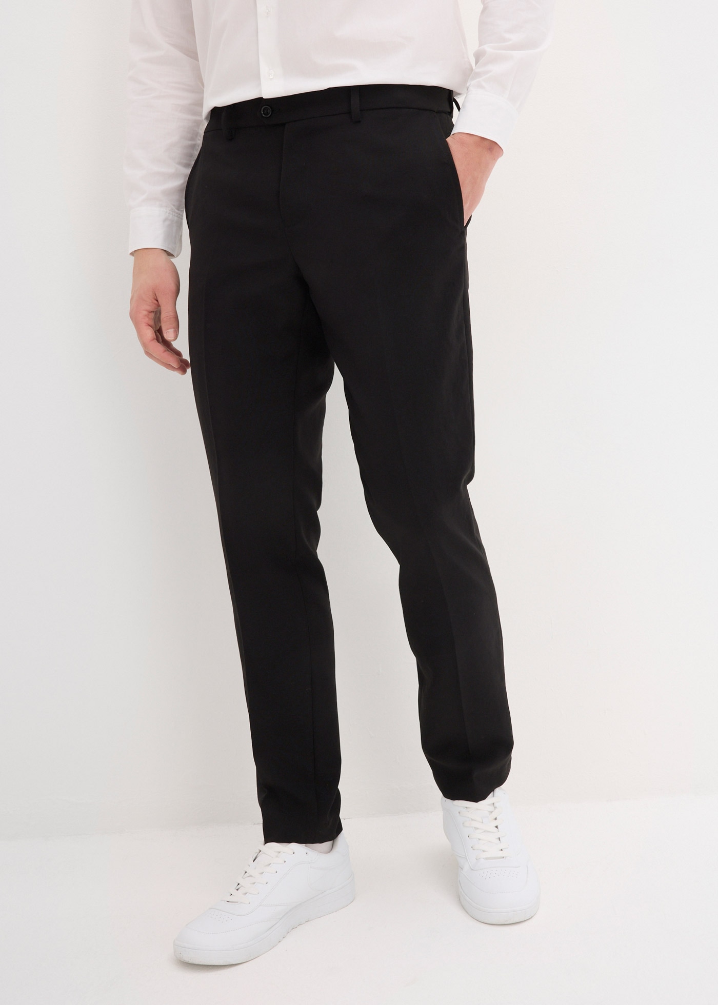 bonprix Anzughose Slim Fit, aus Polyester, festlicher Stil, Businessmode günstig online kaufen