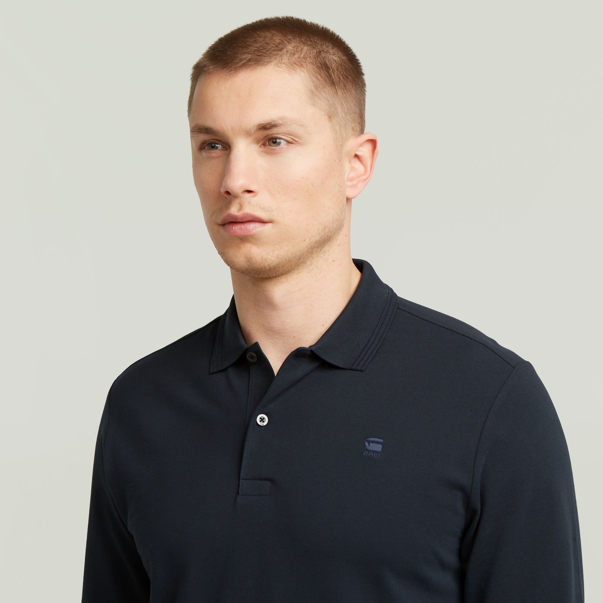 G-STAR Poloshirt »Dunda Slim Polo«, langärmlig, mit Logo