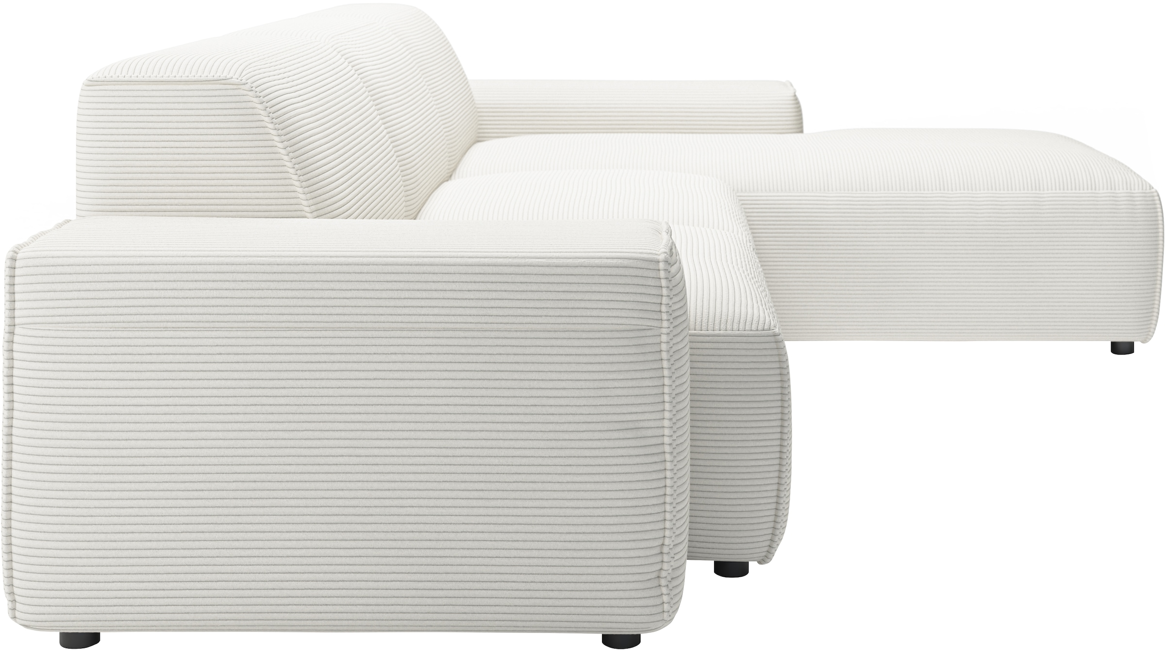 andas Ecksofa »Glimminge L-Form auch in Breitcord, Feincord + Easy care-Bezug,«, Breite 264, Zierkissen