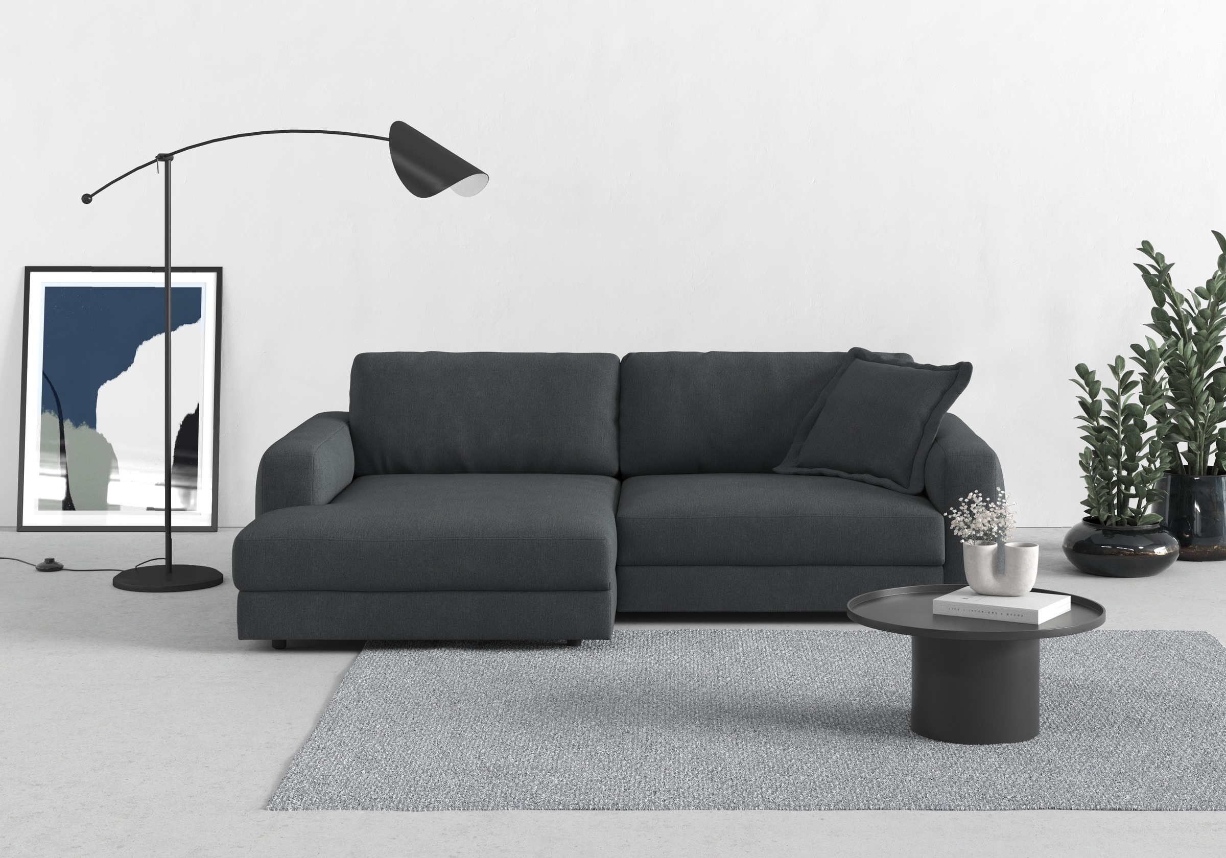 TRENDMANUFAKTUR Ecksofa "Bourbon" mit extra hohem Sitzkomfort, auch in Cord günstig online kaufen