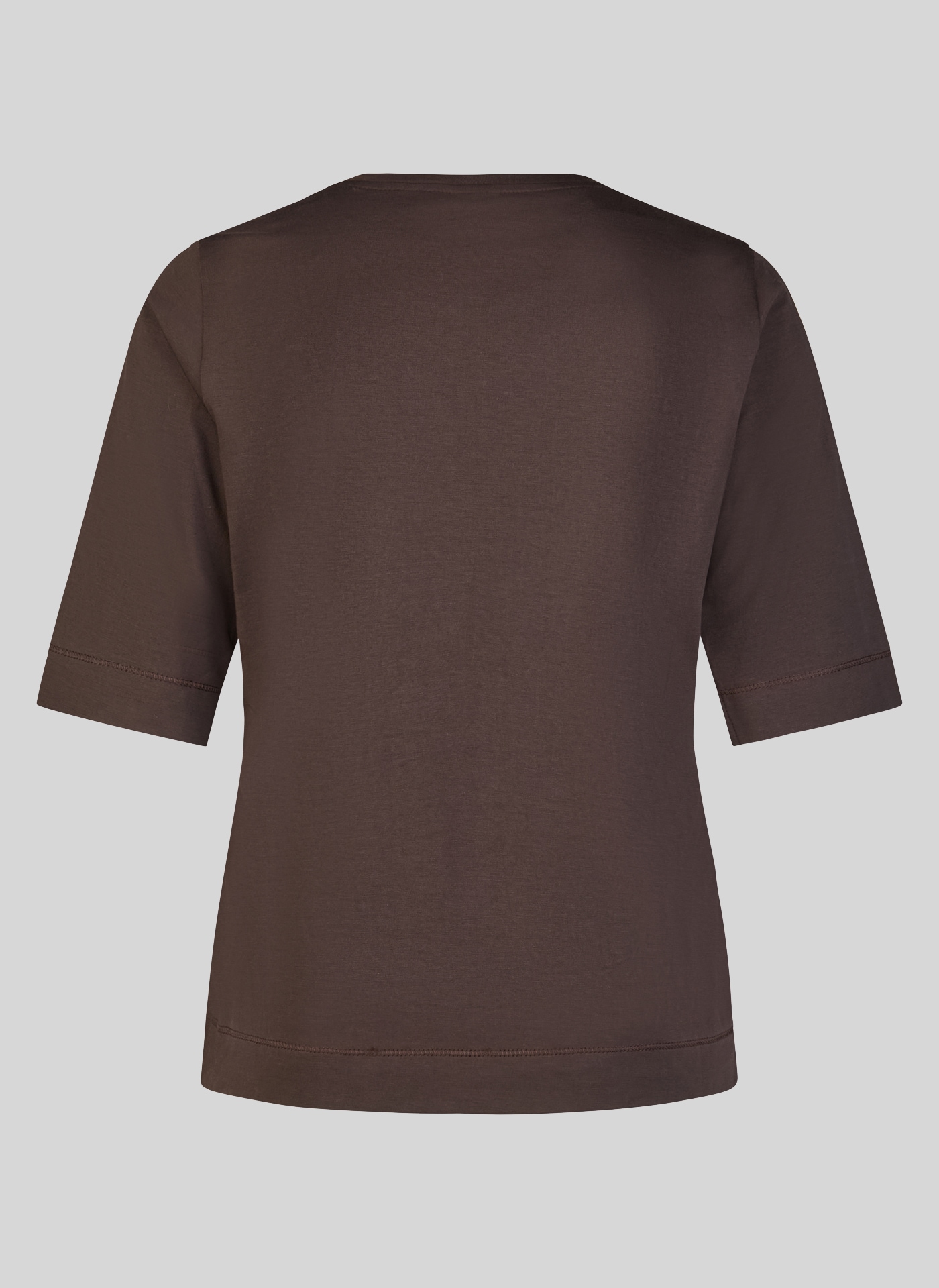 Rabe Rundhalsshirt Sommershirt mit Nieten-und Print-Details