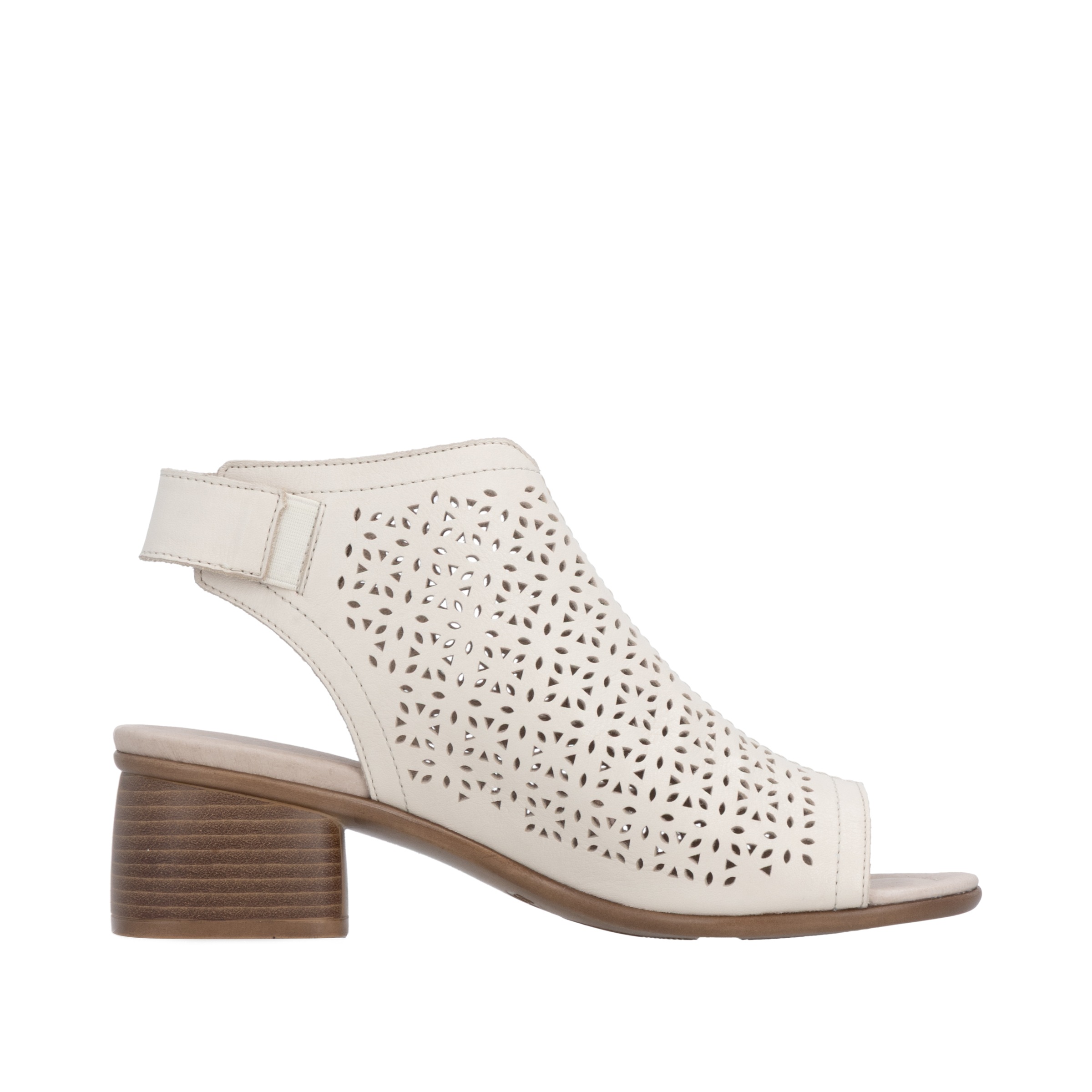 Remonte Schaftsandalette  Sommerschuh mit Blockabsatz und Klettriemchen an der Ferse