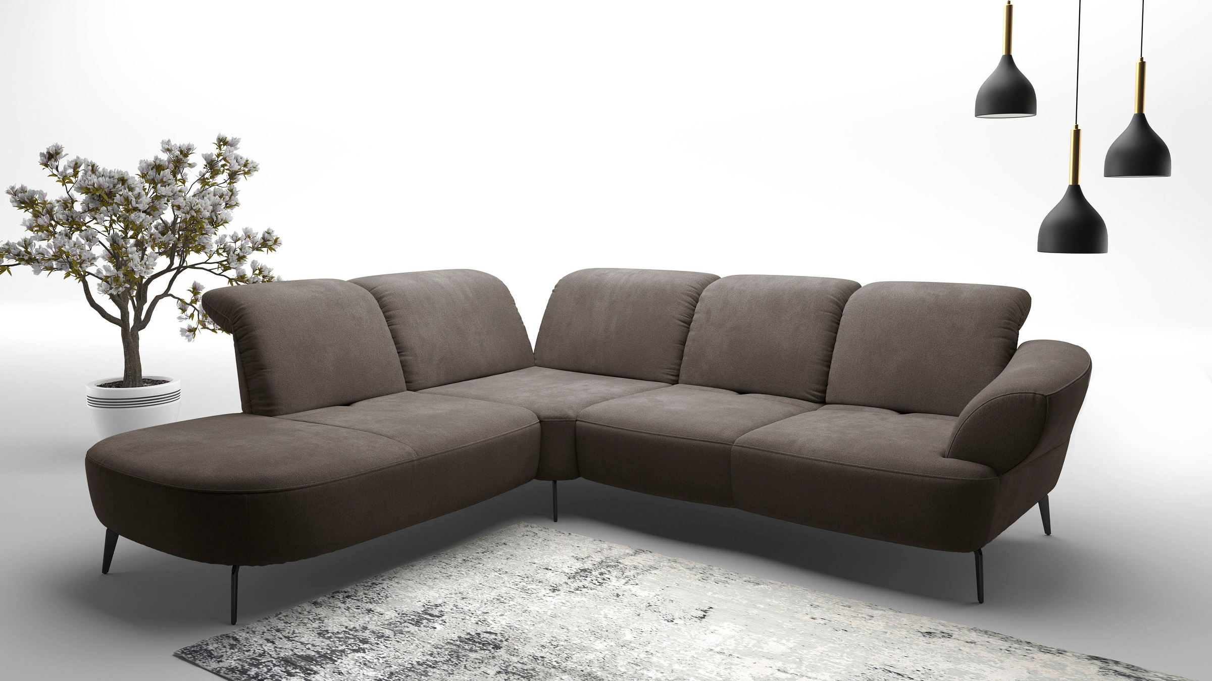 sit&more Ecksofa "Dance, L-Form, inkl. Sitztiefenverstellung" inkl. Click&S günstig online kaufen