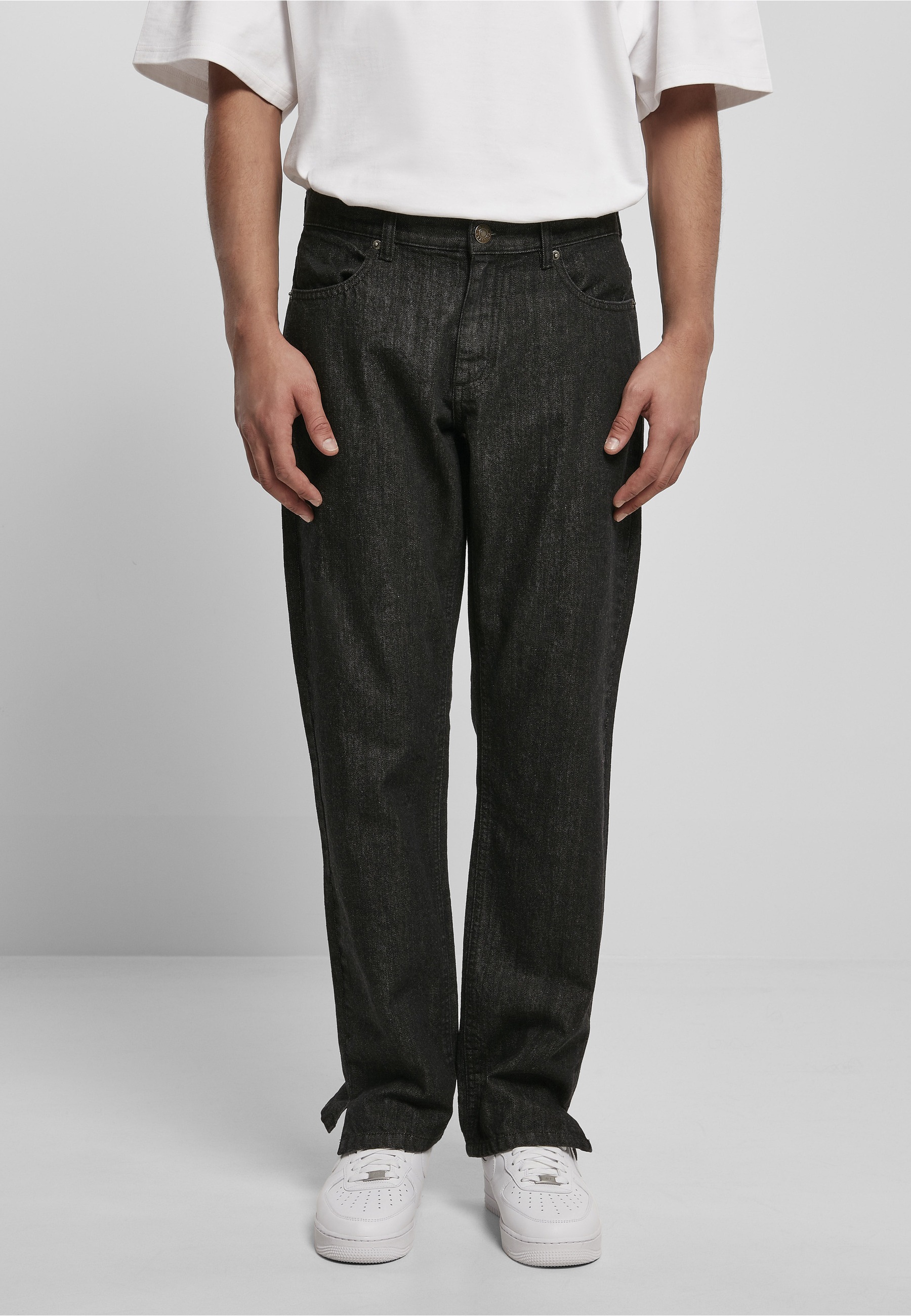 URBAN CLASSICS Bequeme Jeans »Urban Classics Herren Straight Slit Jeans« 1 Stk.