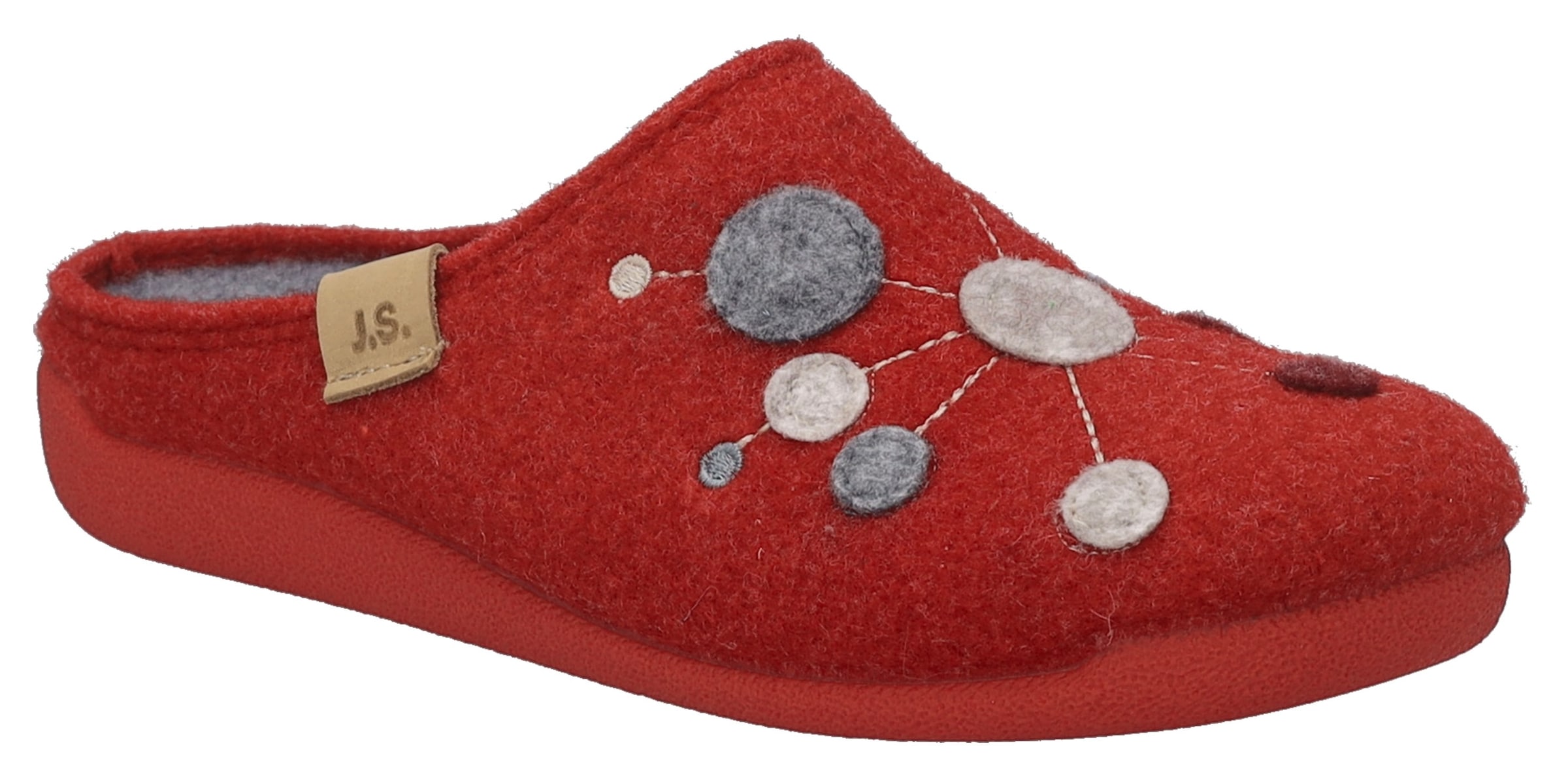 Josef Seibel Hausschuh "Cara 02" Pantoffel, Slipper mit bunter Verzierung günstig online kaufen