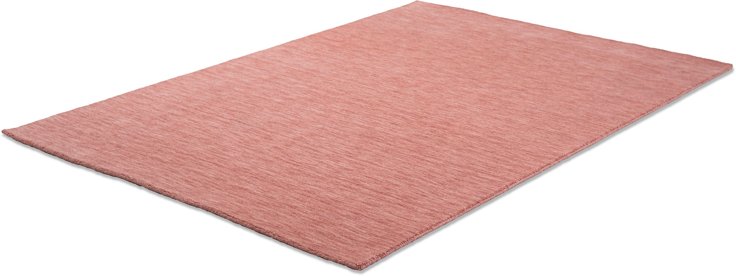 Wollteppich SANSIBAR "List", rosa (rosé), B:140cm H:13mm L:200cm, Schurwolle, Teppiche, Kurzflor, Handweb Teppich, meliert, reine Wolle, handgewebt