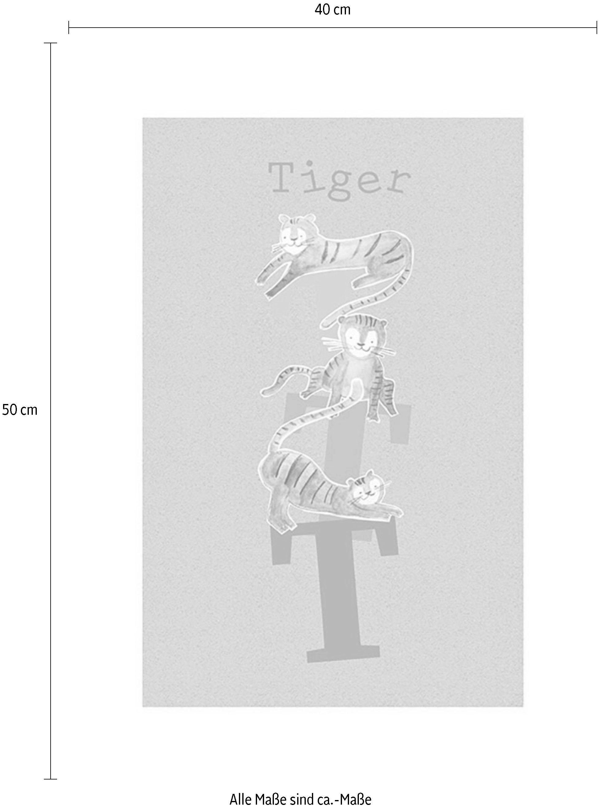 Komar Bild »ABC Animal T« Buchstaben 1 Stk. tlg. Wandbild zur Dekoration - ohne Rahmen