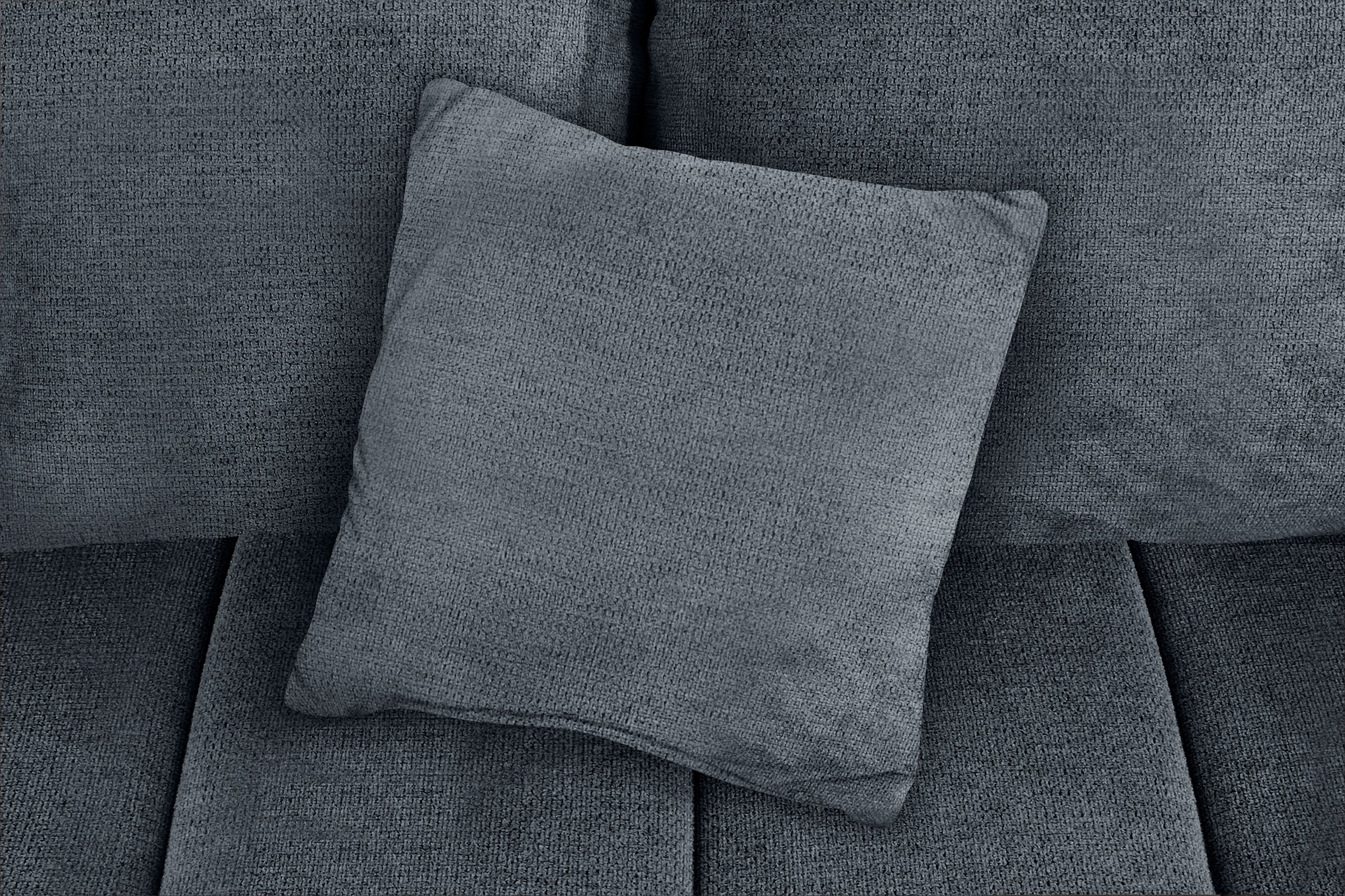INOSIGN Ecksofa »Imola, elegant und modern, aktuelle Steppung im Sitz, bequem, L-Form«, frei im Raum stellbar, wahlweise mit Bettfunktion und Bettkasten