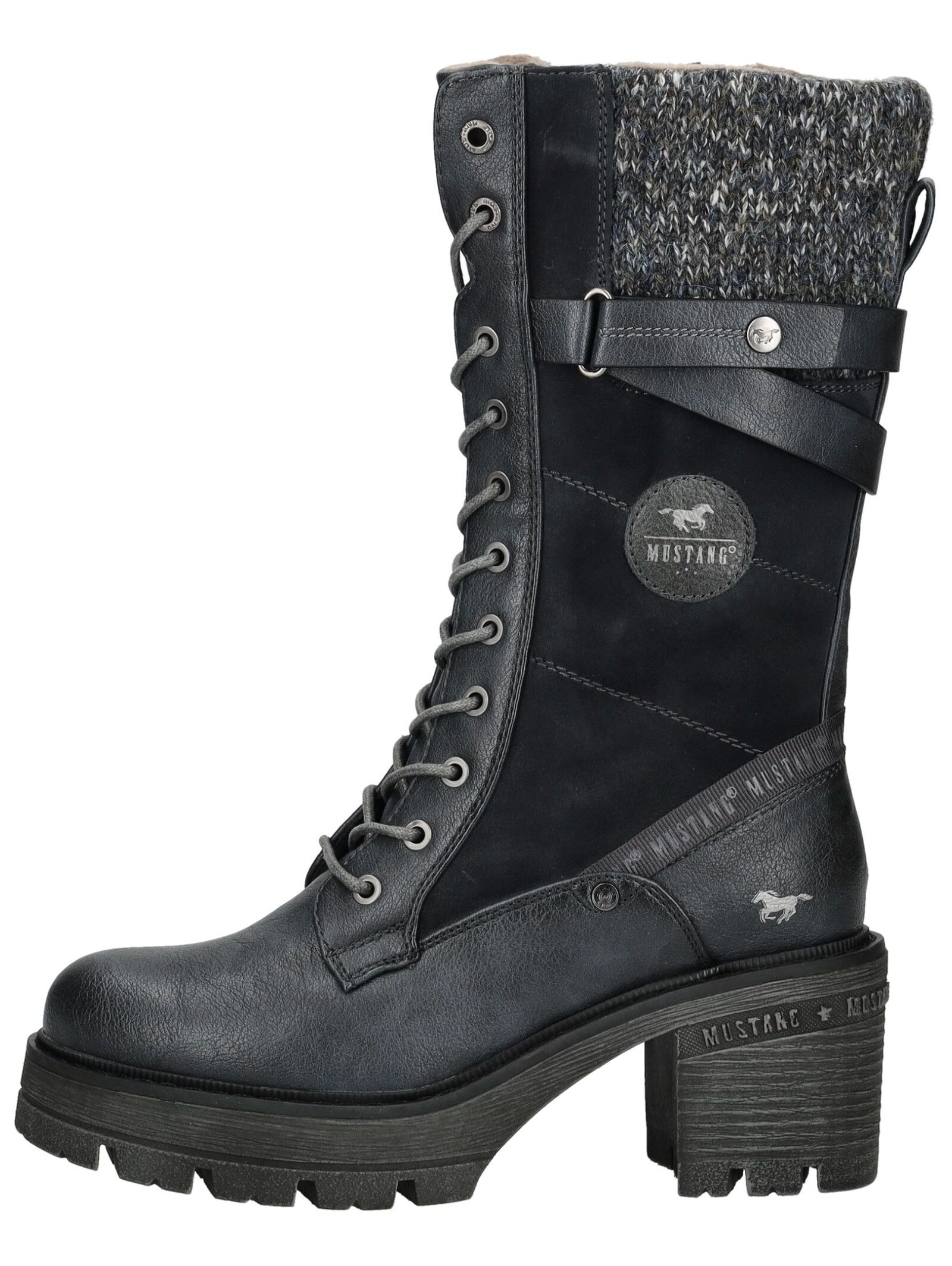 Mustang Shoes Schnürstiefel »Mustang Shoes Stiefel Lederimitat/Textil«