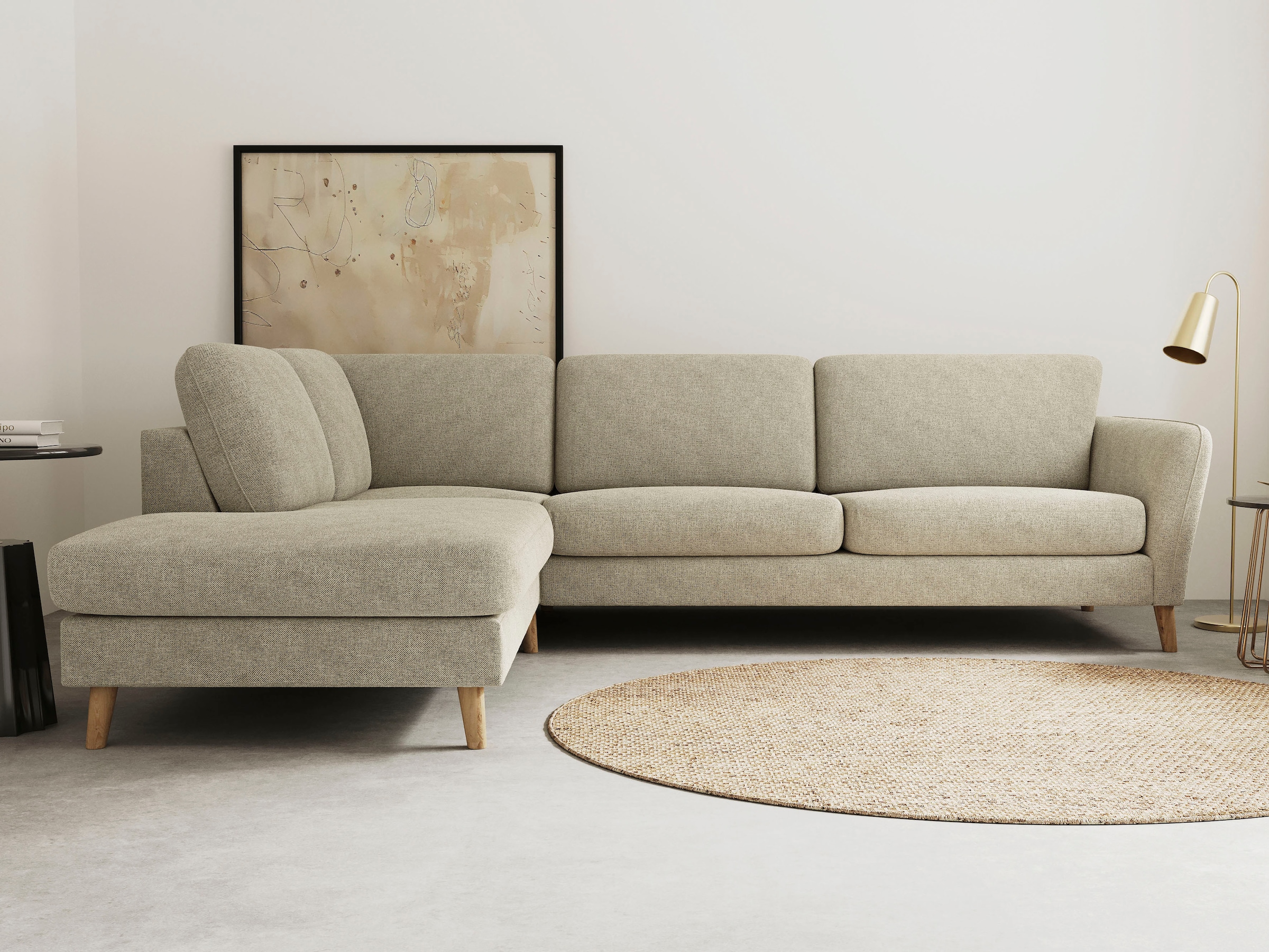 Home affaire Ecksofa "MARSEILLE 278/202 cm, L-Form, Ottom. rechts/links, ve günstig online kaufen