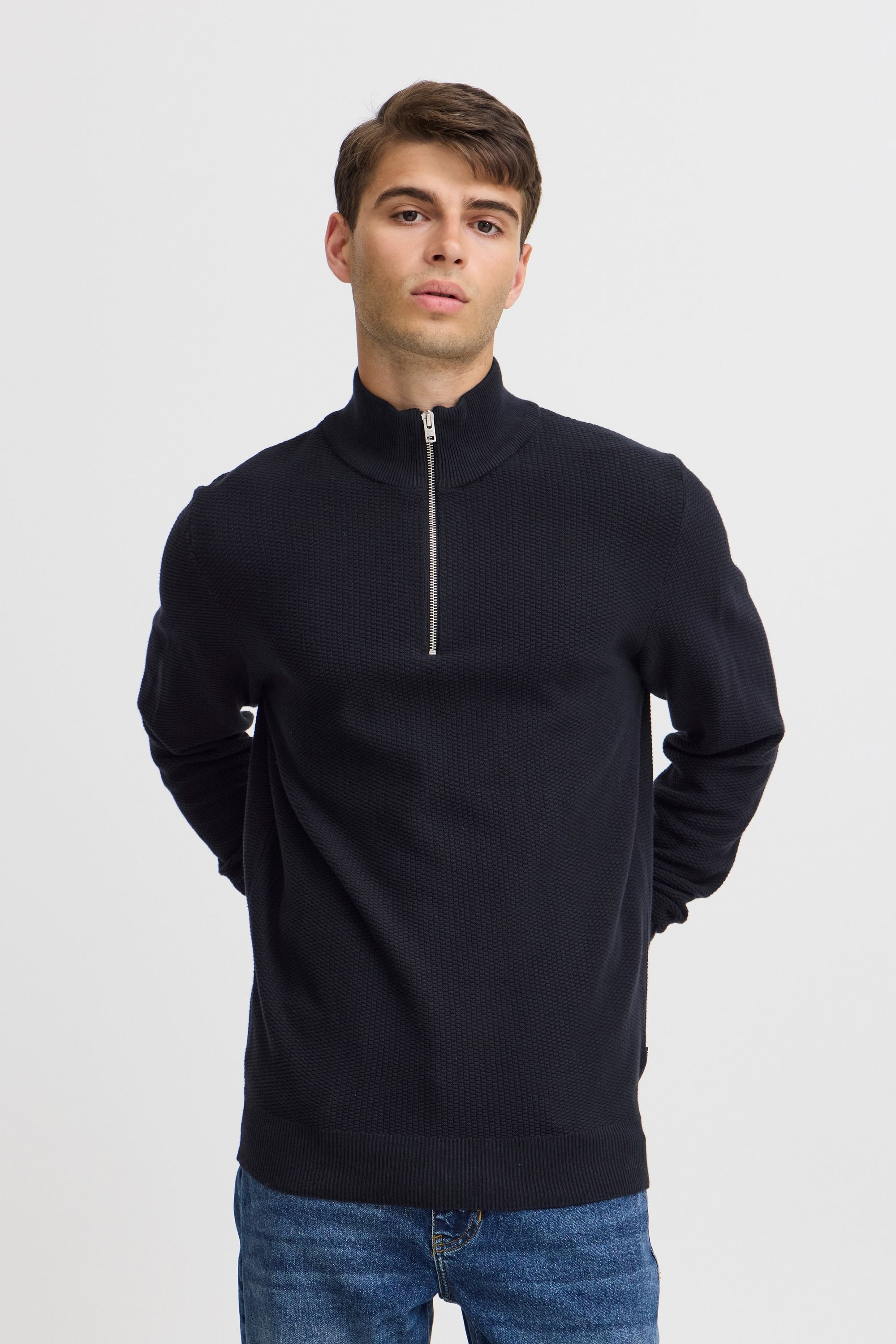 Casual Friday Troyer »Troyer CFKARL 0160 structured halfzip knit«