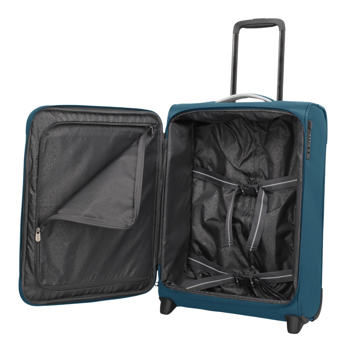 travelite Handgepäck-Trolley »JETPACK Multi Light 2 Cabin, konzipiert für Condor & Ryanair«, 4 Rollen, Weichgepäck-Koffer Handgepäck für die meisten gängigen Airlines