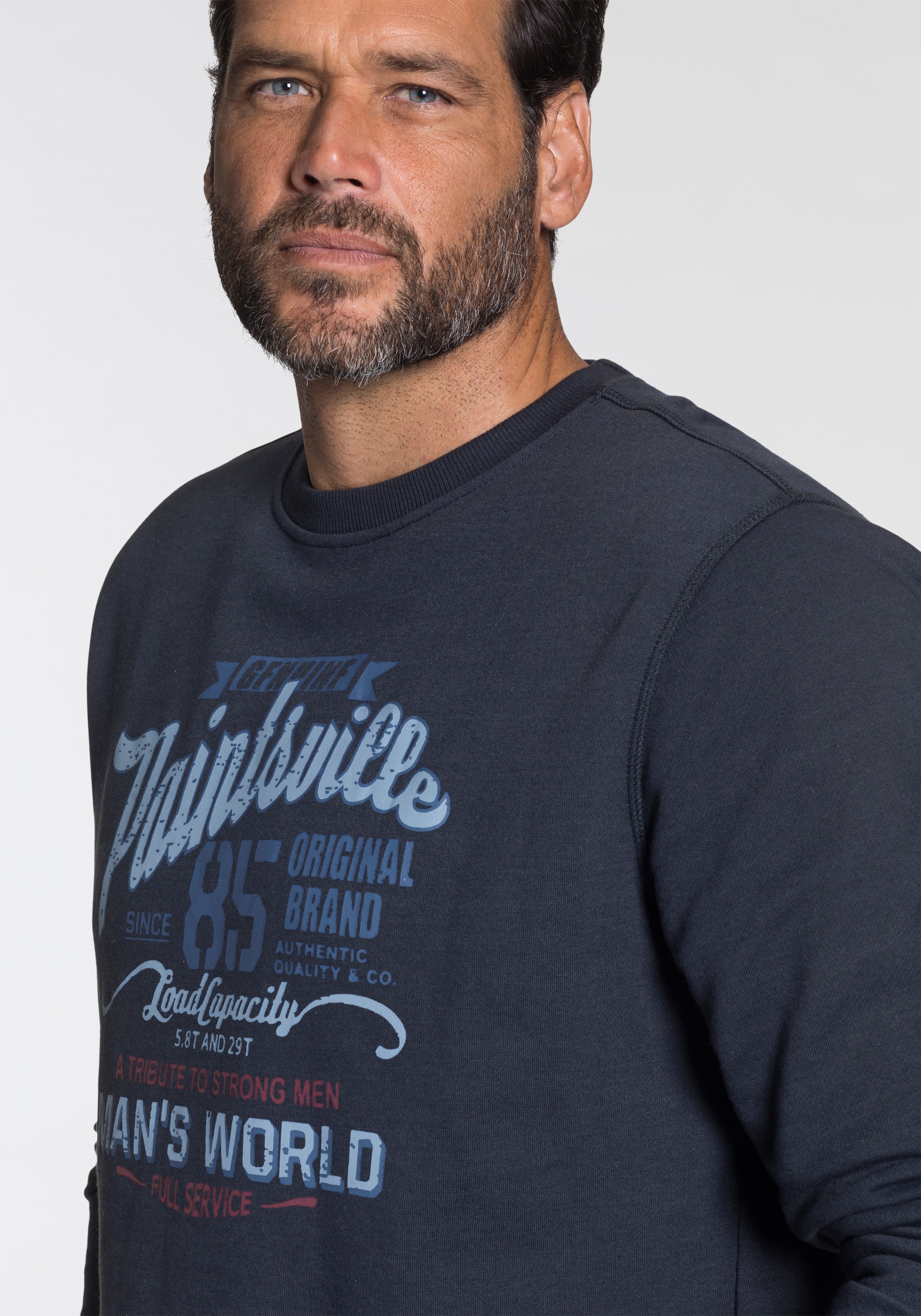 Man's World Sweatshirt Bleu Nuit XL 3