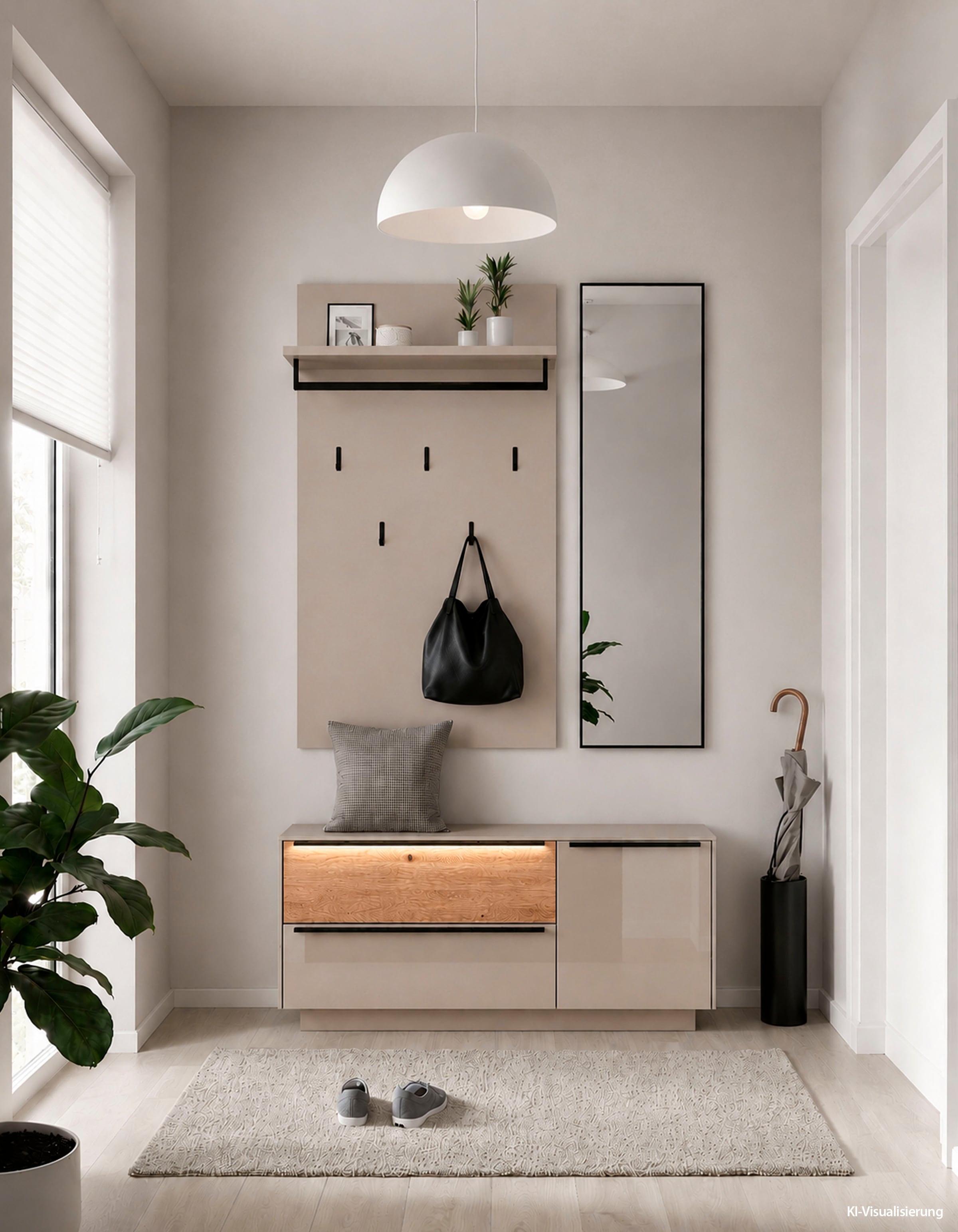 Mäusbacher Schuhschrank »Nova Garderobe« inkl. Metallschuhkörbe und  Griffbeleuchtung BHT 107 x 110 x 32 cm