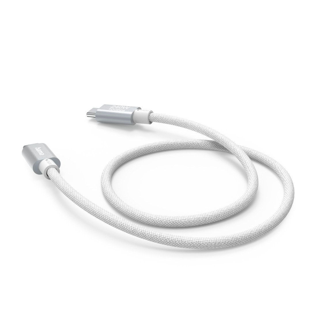 Hama USB-Kabel »Ladekabel, USB-C, 240W, "Full-Featured", 1,5m, weiß«, USB Typ C-USB-C, USB-C, 150 cm, Datenübertragung, Schnellladefunktion