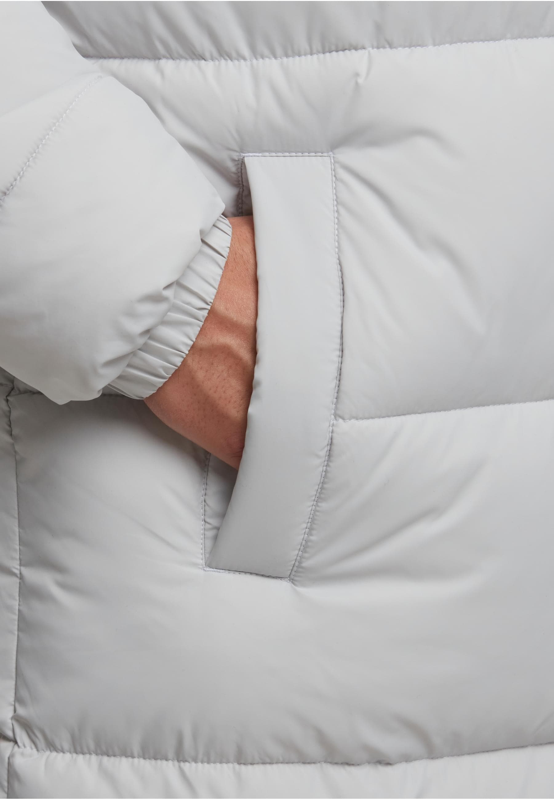 URBAN CLASSICS Winterjacke »Urban Classics Mens Long Puffer Coat« 1 Stk. tlg. mit Kapuze