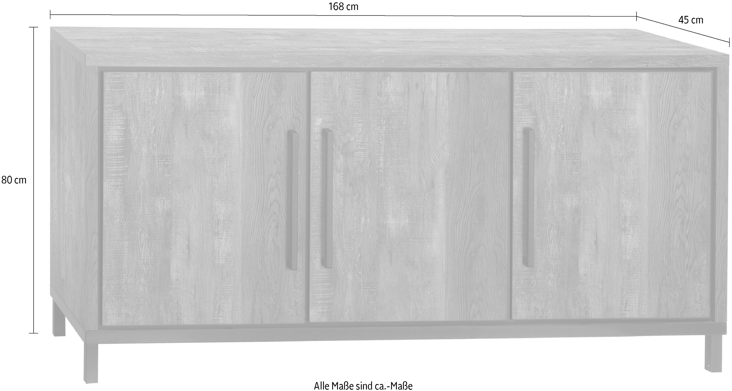 OMG Design Sideboard »Vasto«, mit Soft-Close, in zwei Breiten