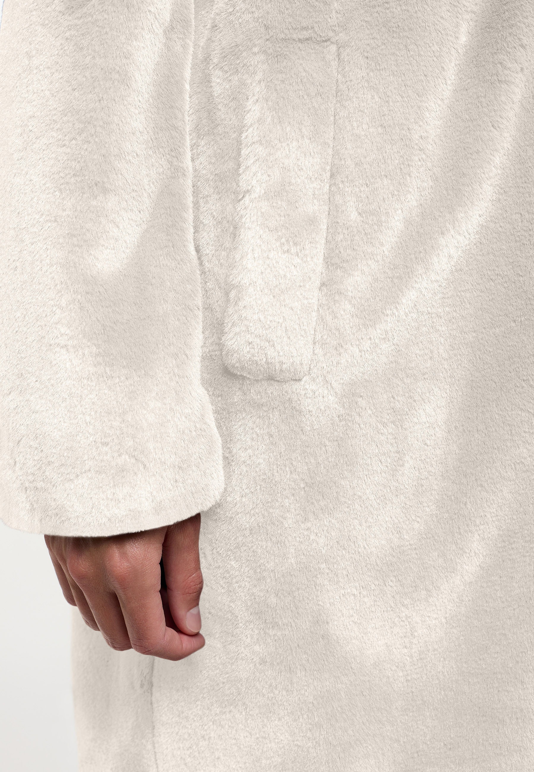 Frieda & Freddies Fellimitatmantel »Fake Fur Coat / Moon-river2«, mit klassischem Design