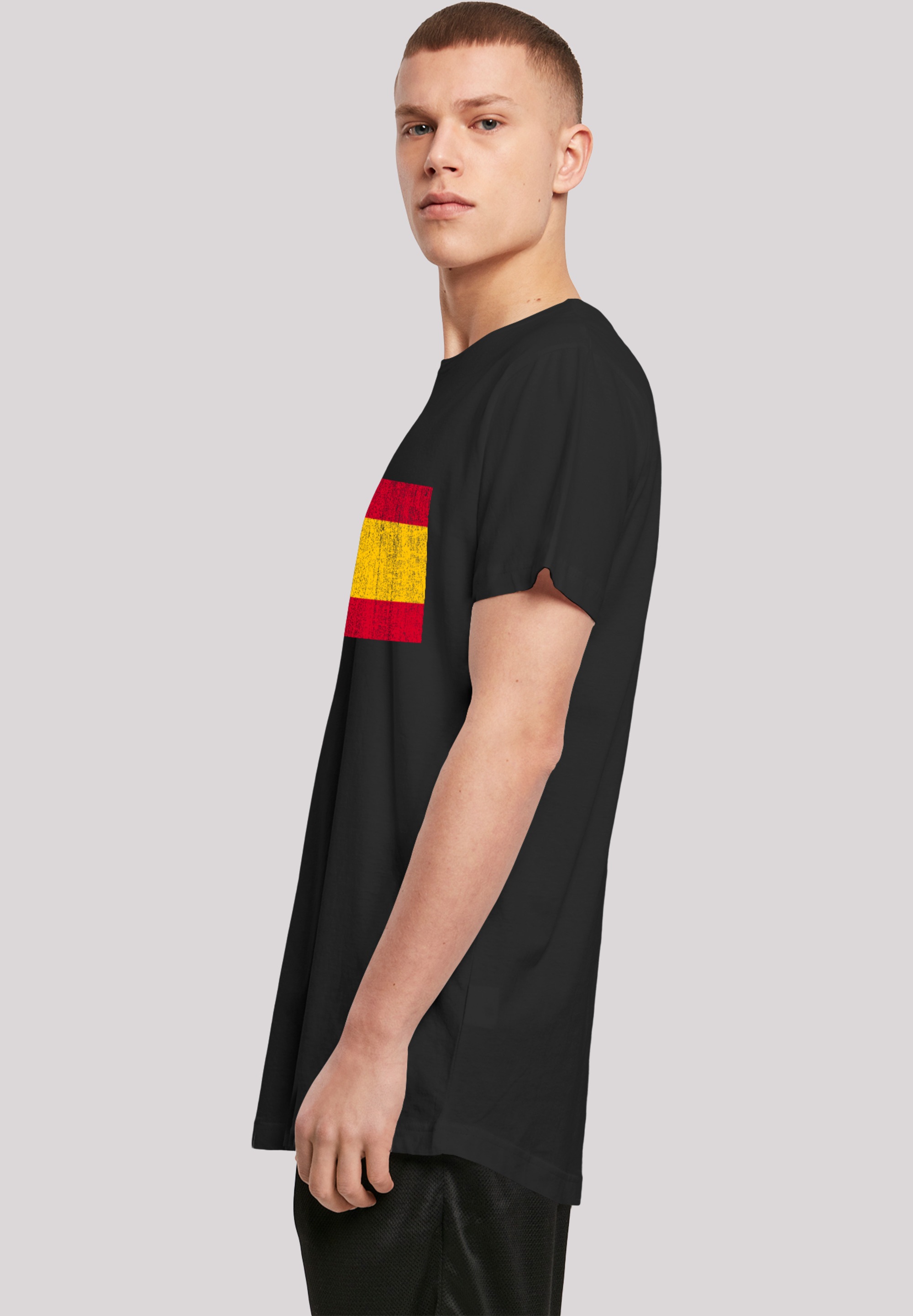 Print »Spain BAUR ▷ T-Shirt Spanien Flagge F4NT4STIC | distressed«, kaufen