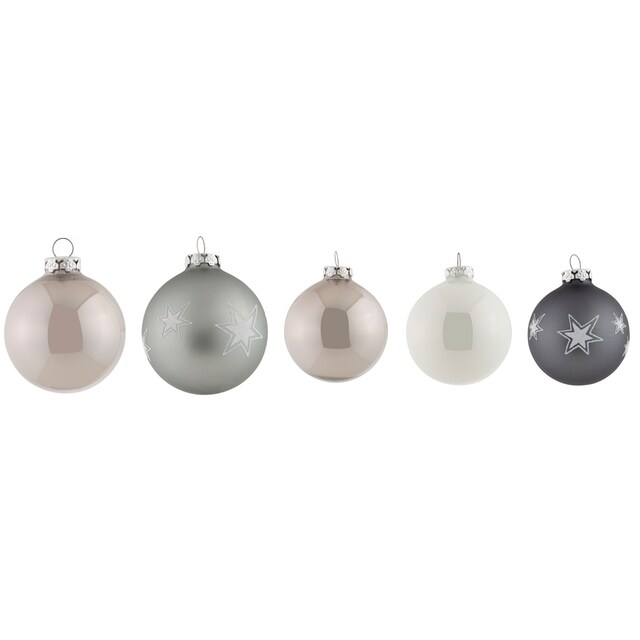 Glas«, Motiv, Weihnachtsbaumkugel cm, Weihnachtsdeko, (Set, | home aus cm Ø my 6 mit 8 18-teilig, cm, »Chrome, BAUR 7 Christbaumkugeln 18 St.), Christbaumschmuck