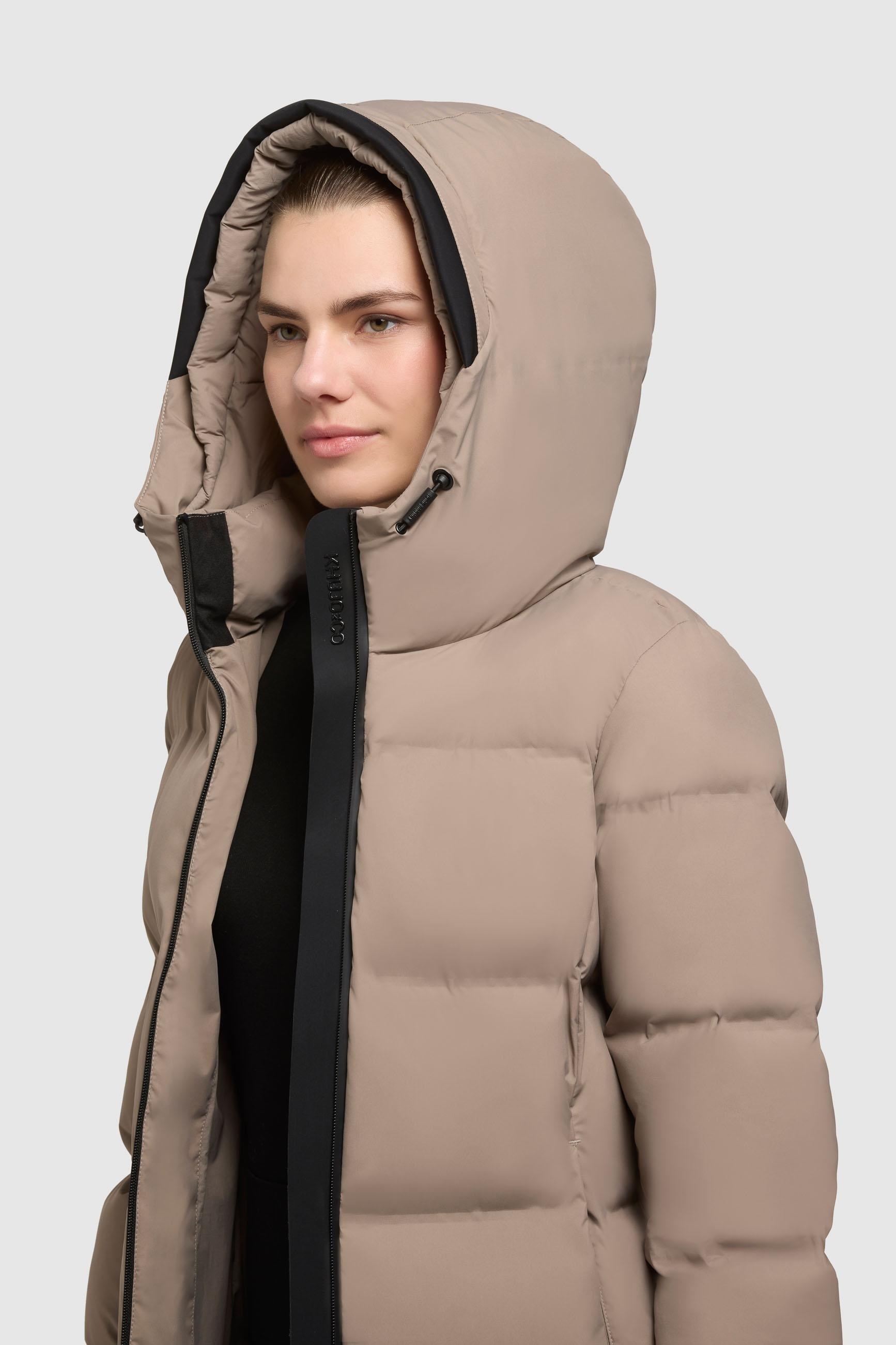 khujo Kurzmantel »Tanare4«, Warmer Damen Puffermantel mit Kapuze