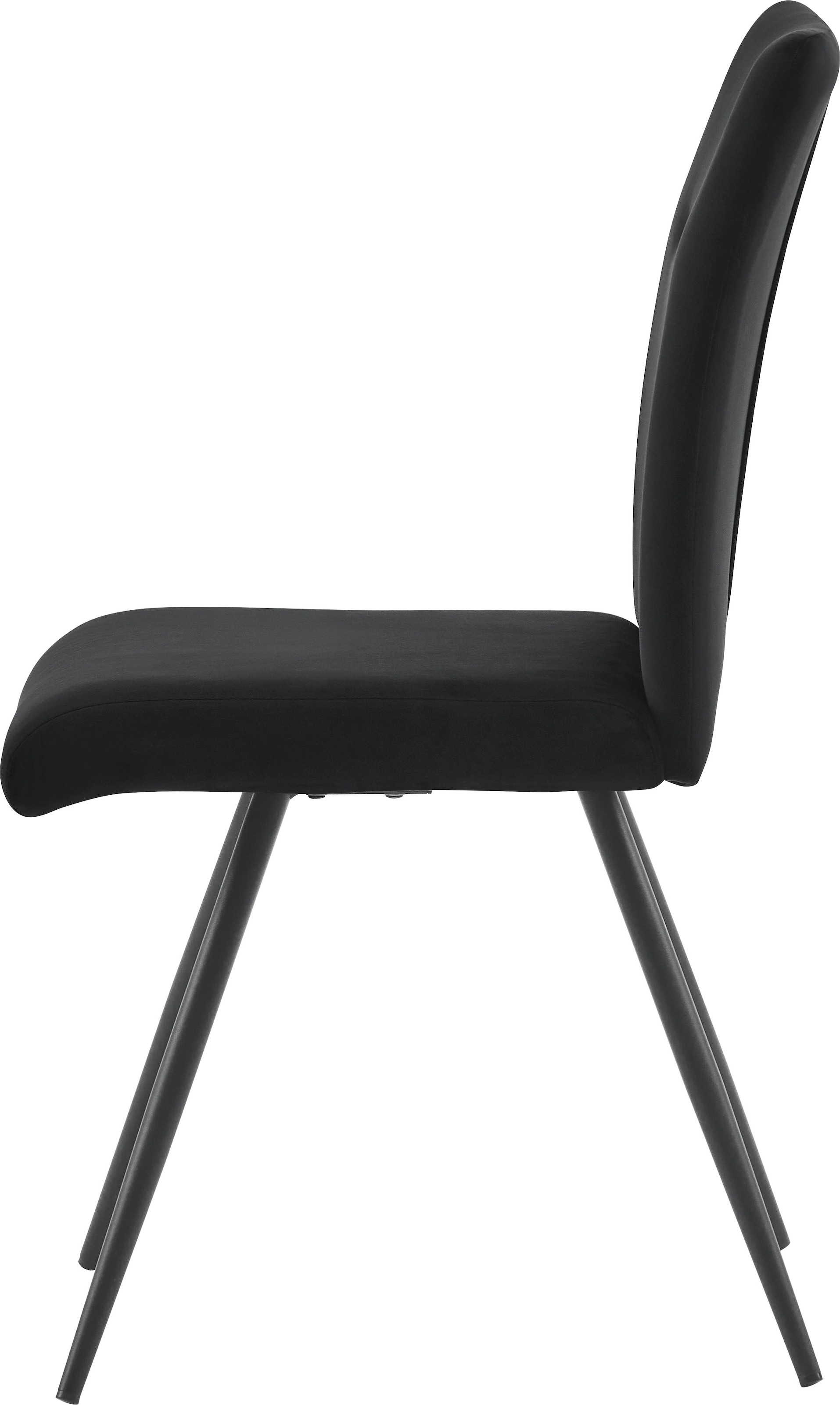 OTTO home 4-Fußstuhl »Tayz« (Set) mit Strukturstoff oder Samtbezug, aufwendiger Steppung