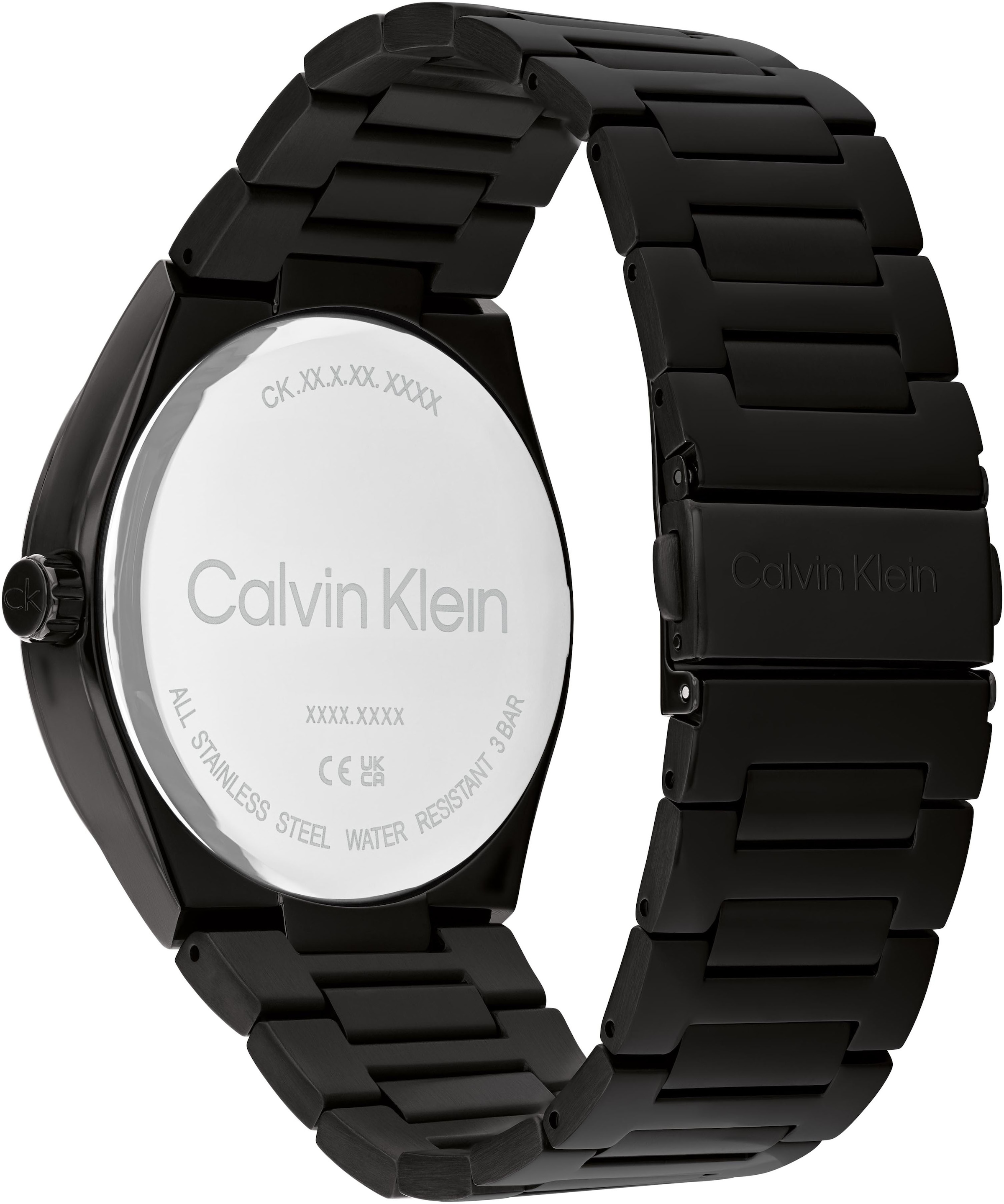 Calvin Klein Quarzuhr »DISTINGUISH GMT«, Armbanduhr, Herrenuhr, Edelstahlarmband, analog, Tag, 2. Zeitzone