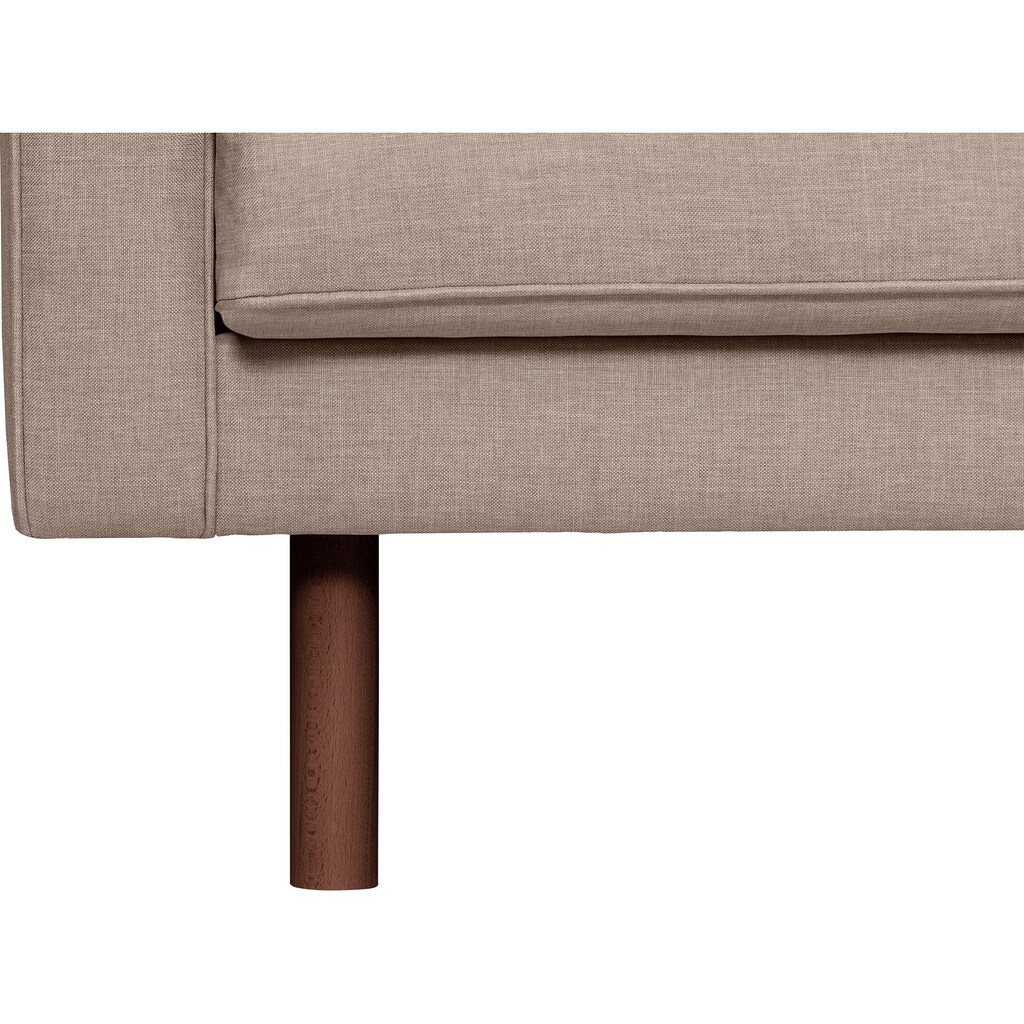 GEPADE 2-Sitzer, Breite 160 cm, inkl. 2 Kissenrollen, mit wengefarbenen Holzfüßen
