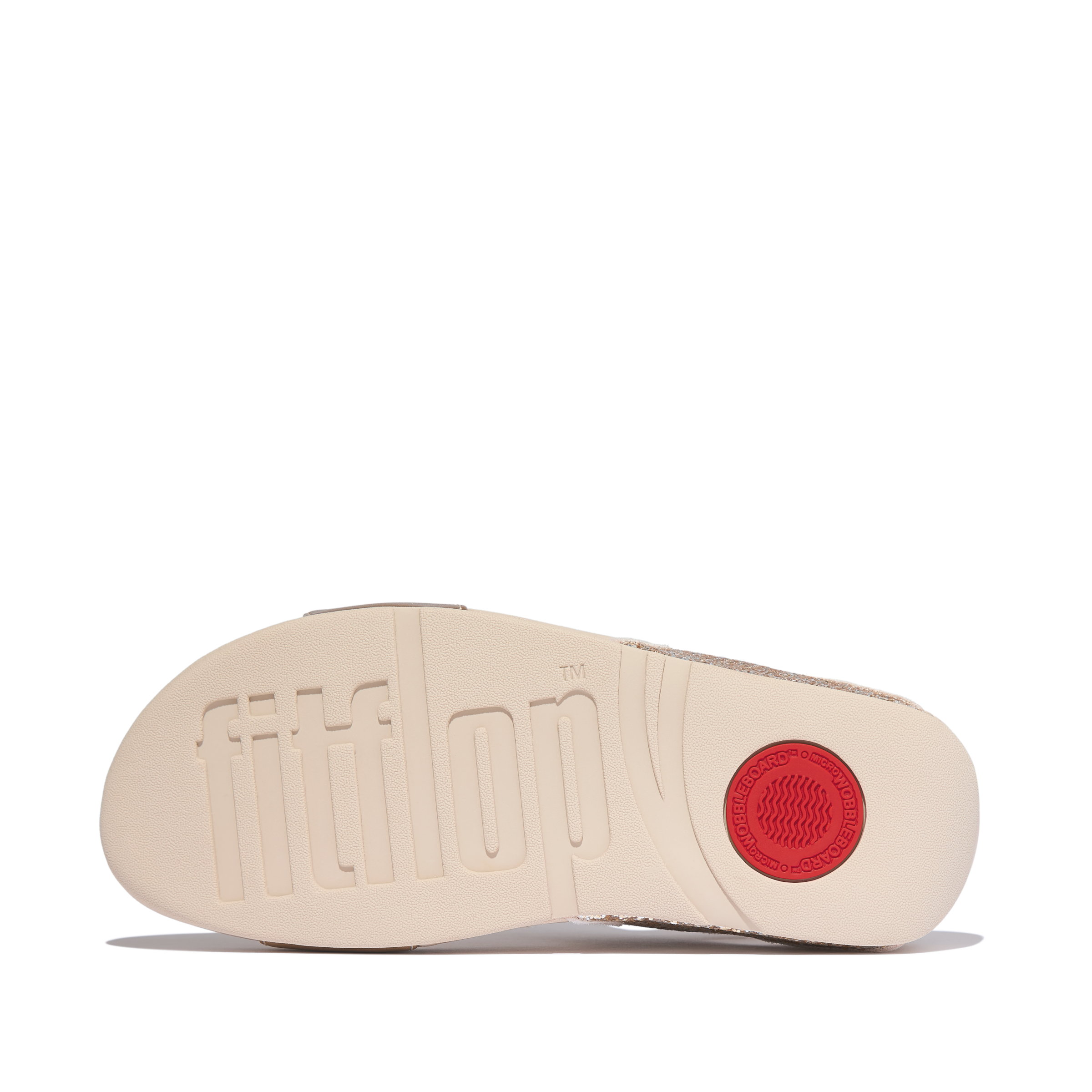 Fitflop Pantolette »LULU MULTI-TONAL GLITTER SLIDES«  Keilabsatz, Sommerschuh, Schlupfschuh mit Glitzer besetzt