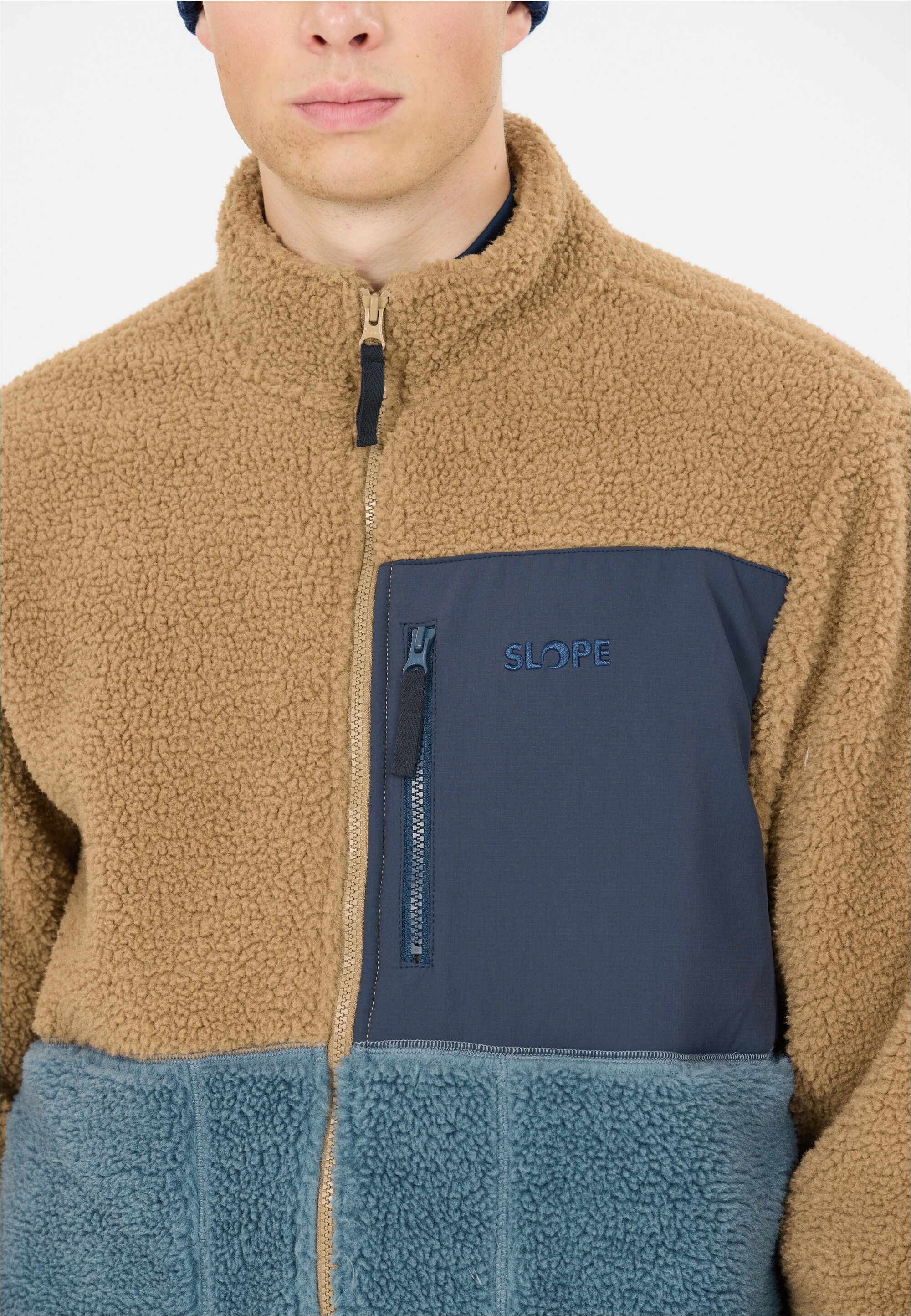SLOPE Fleecejacke »Katau« aus angenehm weichem Teddy-Material