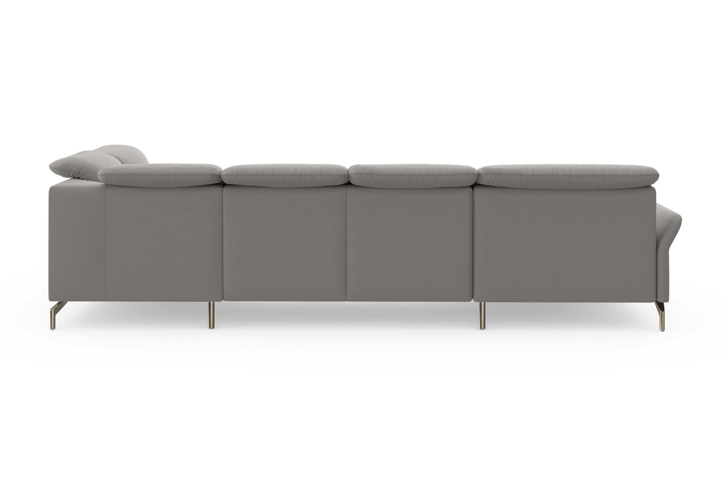 sit&more Wohnlandschaft »Fashion U-Form«, wahlweise mit Kopfteilverstellung, Vorziehsitz, motorisch, Nickelfüße