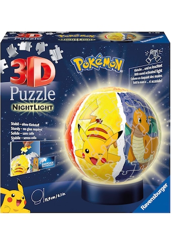 3D-Puzzle »Nachtlicht - Pokémon«, mit Leuchtsockel; Made in Europe; FSC® - schützt...