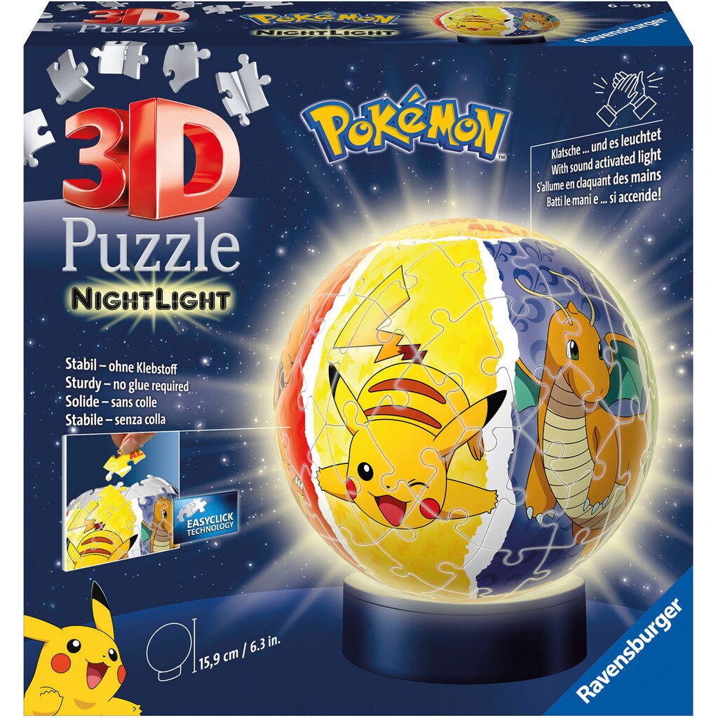 Ravensburger 3D-Puzzle »Nachtlicht - Pokémon«