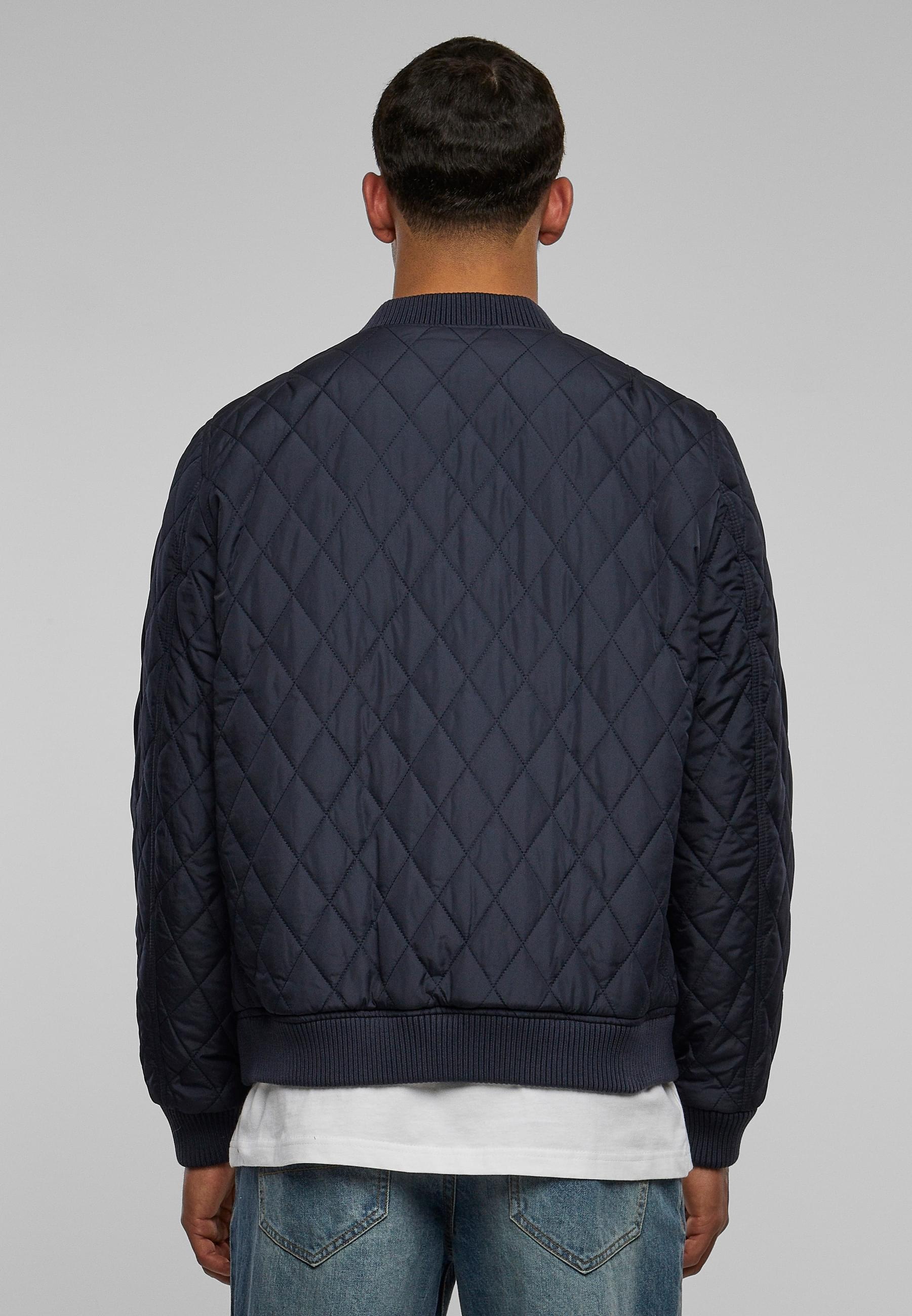 URBAN CLASSICS Allwetterjacke »Urban Classics Herren Diamond Quilt Jacket«, (1 St.), ohne Kapuze