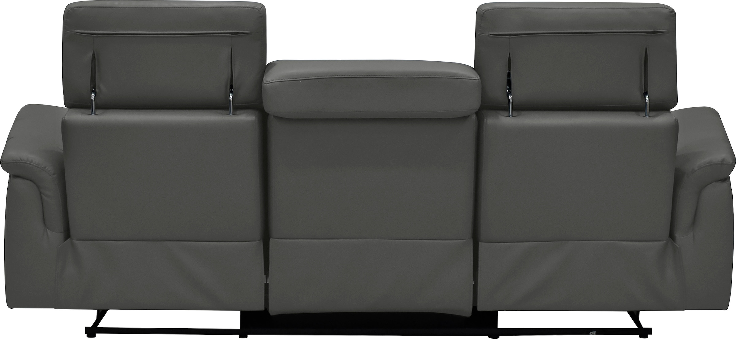 Places of Style 3-Sitzer »Pareli 229cm, manuelle u. elektr. Relaxfunktion in 2 Sitzen«, USB, KT-Verstellung, LED Beleuchtung, in Echtleder, Kunstleder, Web