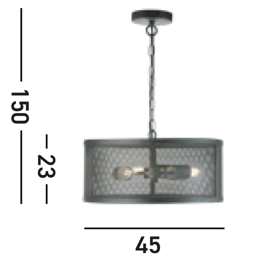 Searchlight Hängeleuchte »Fishnet 3Lt Pendant« E27 1 Stk.