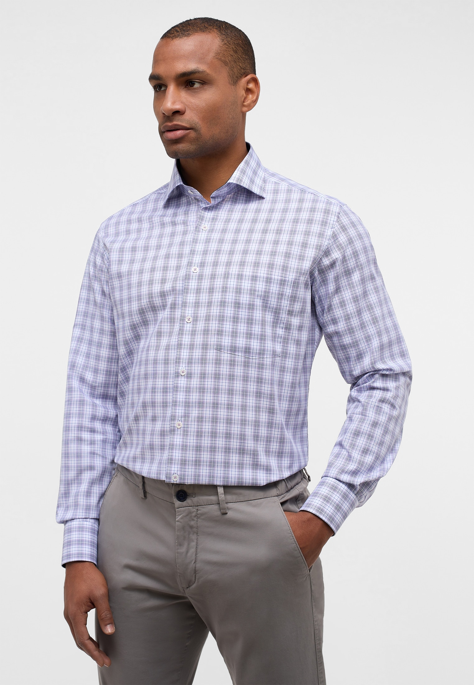 Eterna Langarmhemd "MODERN FIT", NON IRON (bügelfrei) günstig online kaufen
